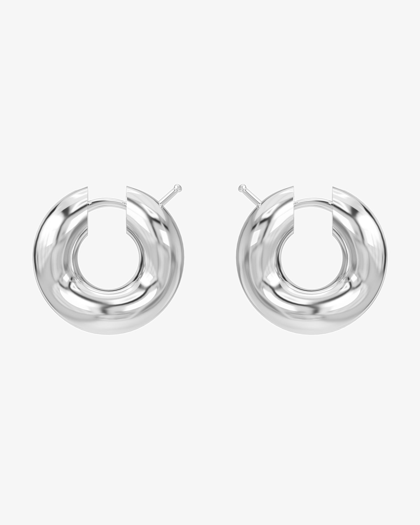 Wave Blow Hoop Earrings
