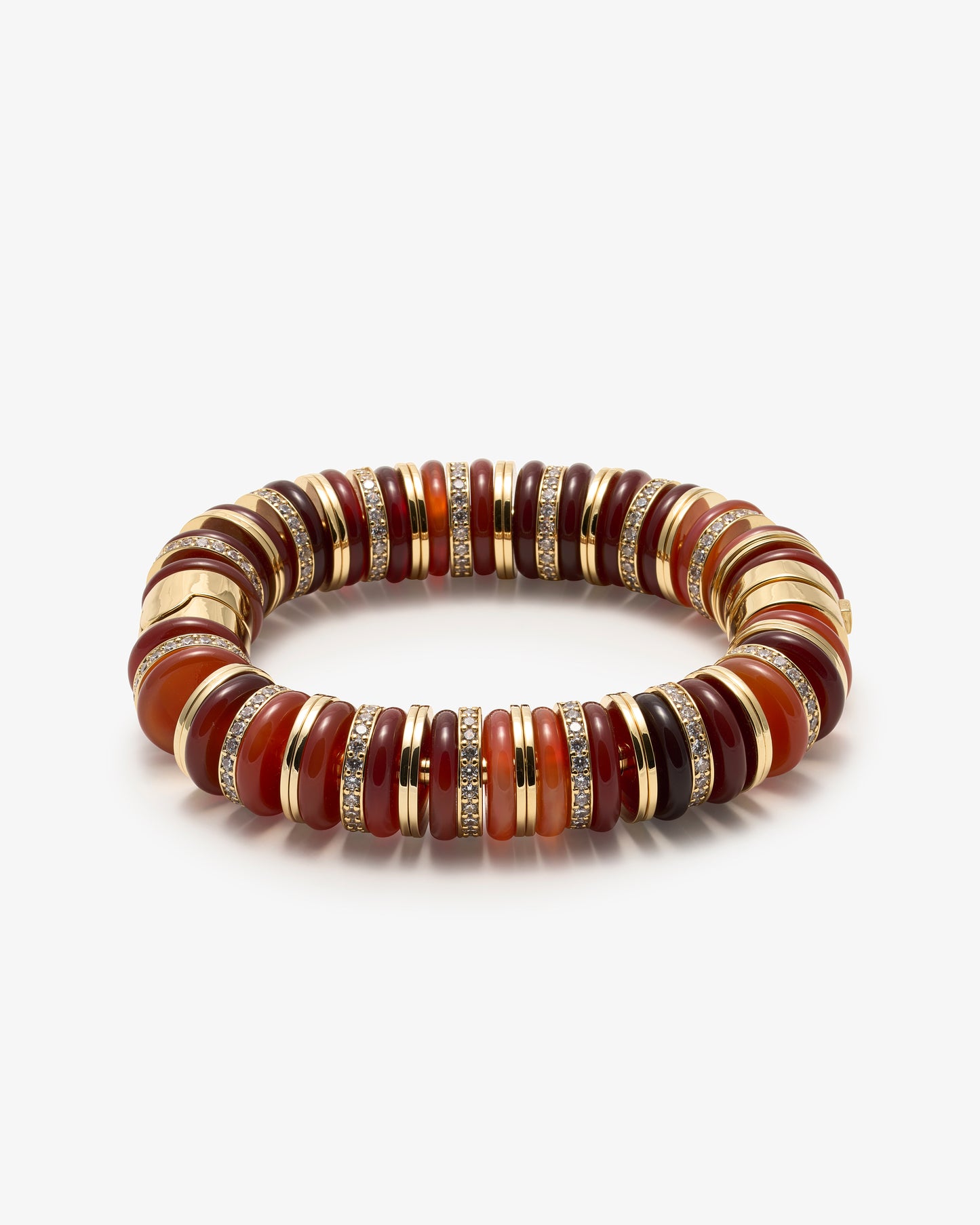 Amber and Carnelian Pave Lenox Bracelet