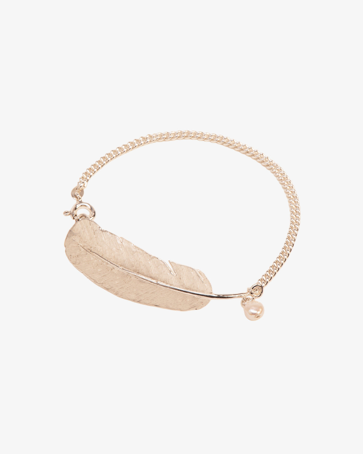 Wouters & Hendrix Feather and Pearl Bracelet