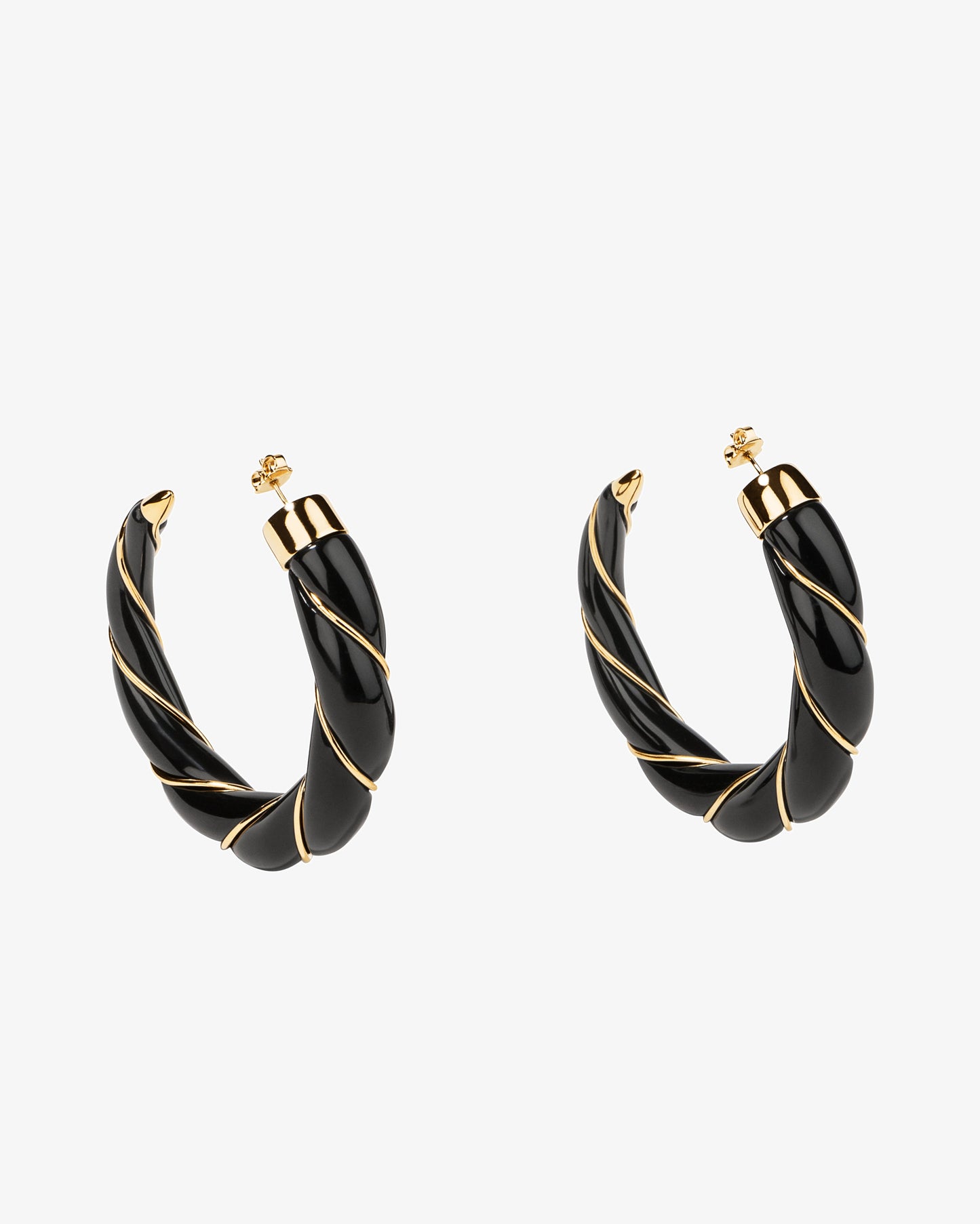 Aurelie Bidermann Black Diana Earrings