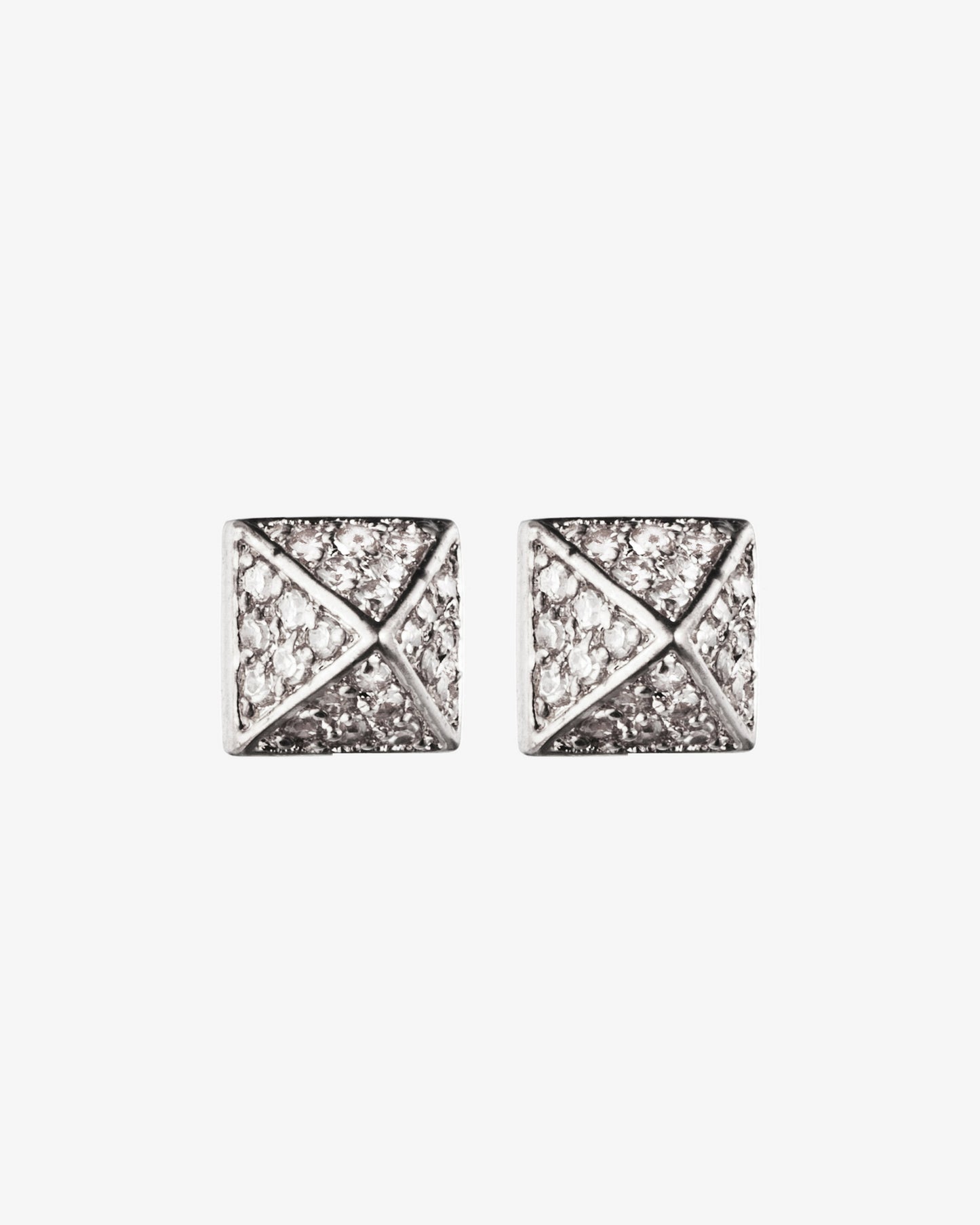 Eddie Borgo Pavé Pyramid Stud Earrings