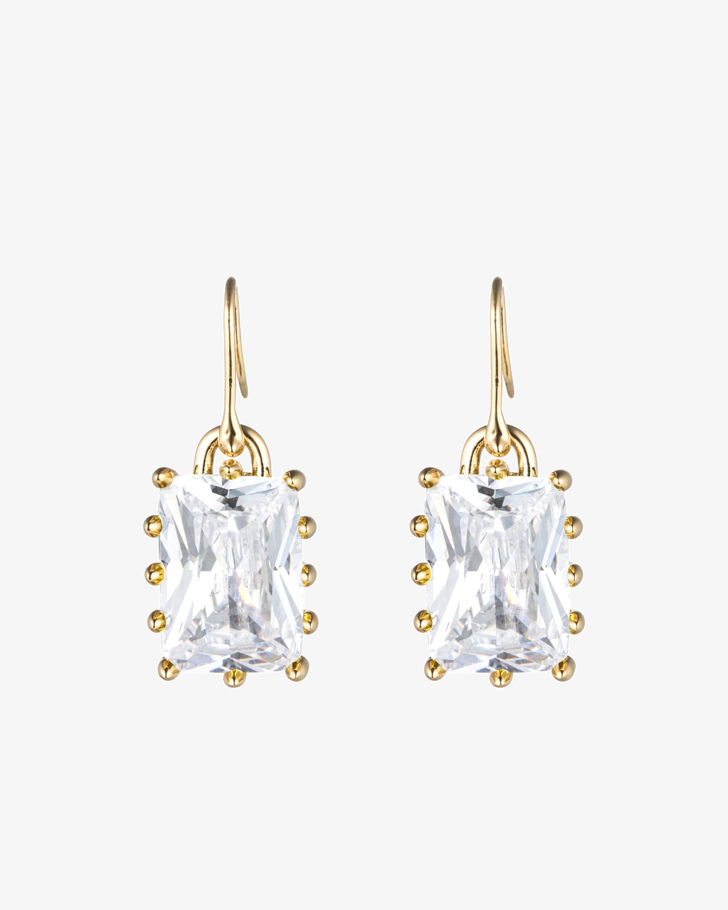 Eddie Borgo Rectangle Estate Drop Earrings