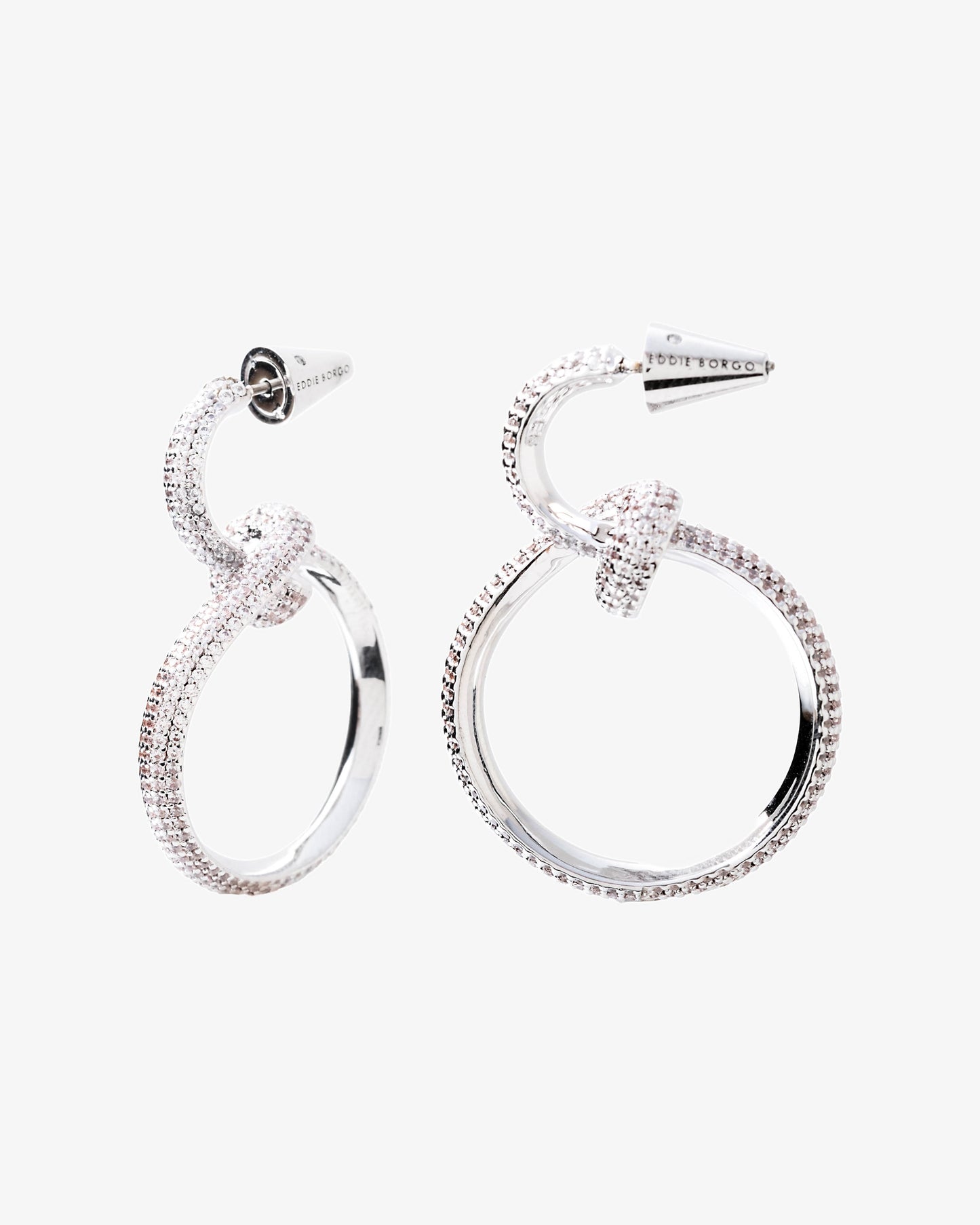 Eddie Borgo Pavé Curled Hoop Earrings
