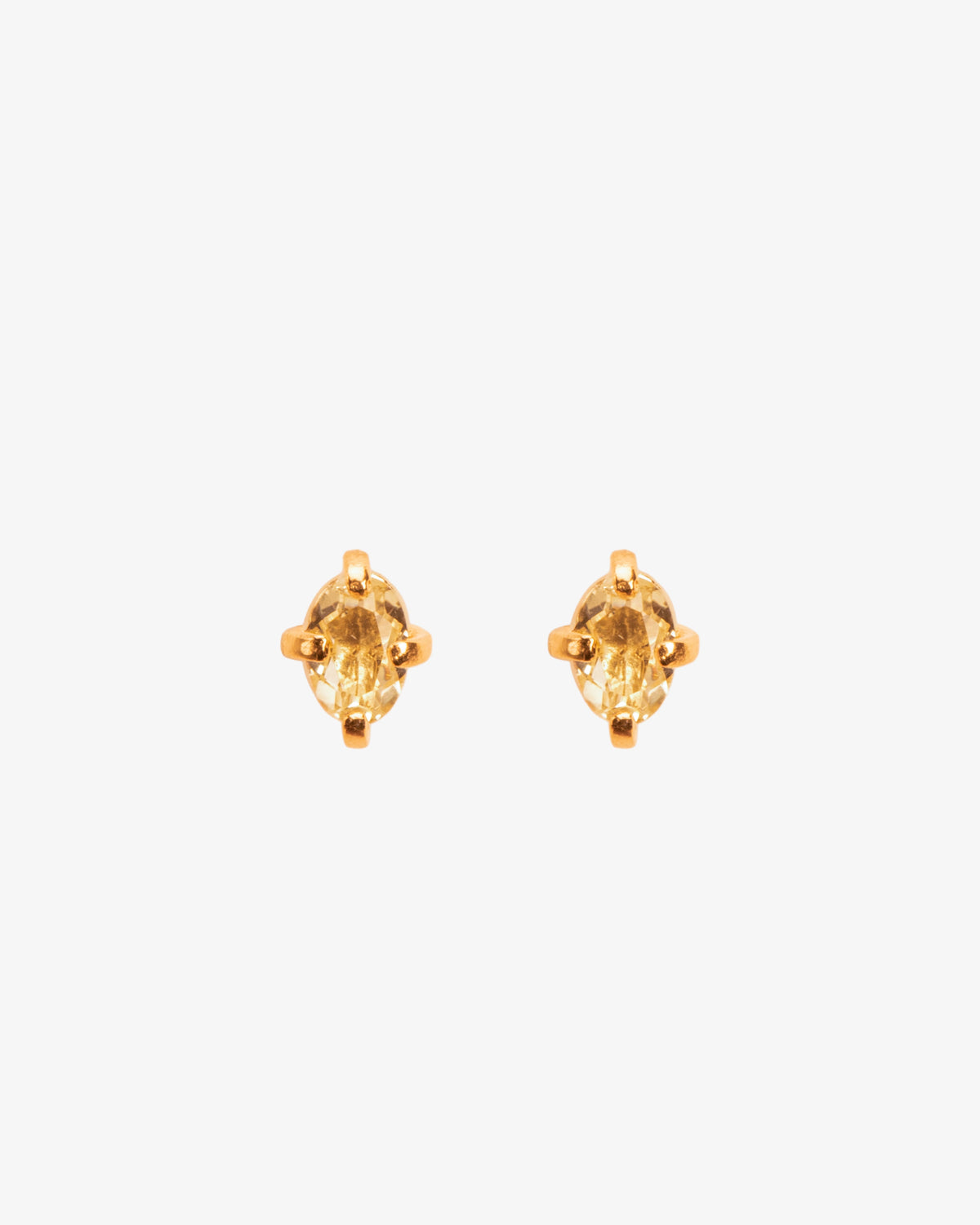 Wouters & Hendrix Citrine Crystal Stud Earrings