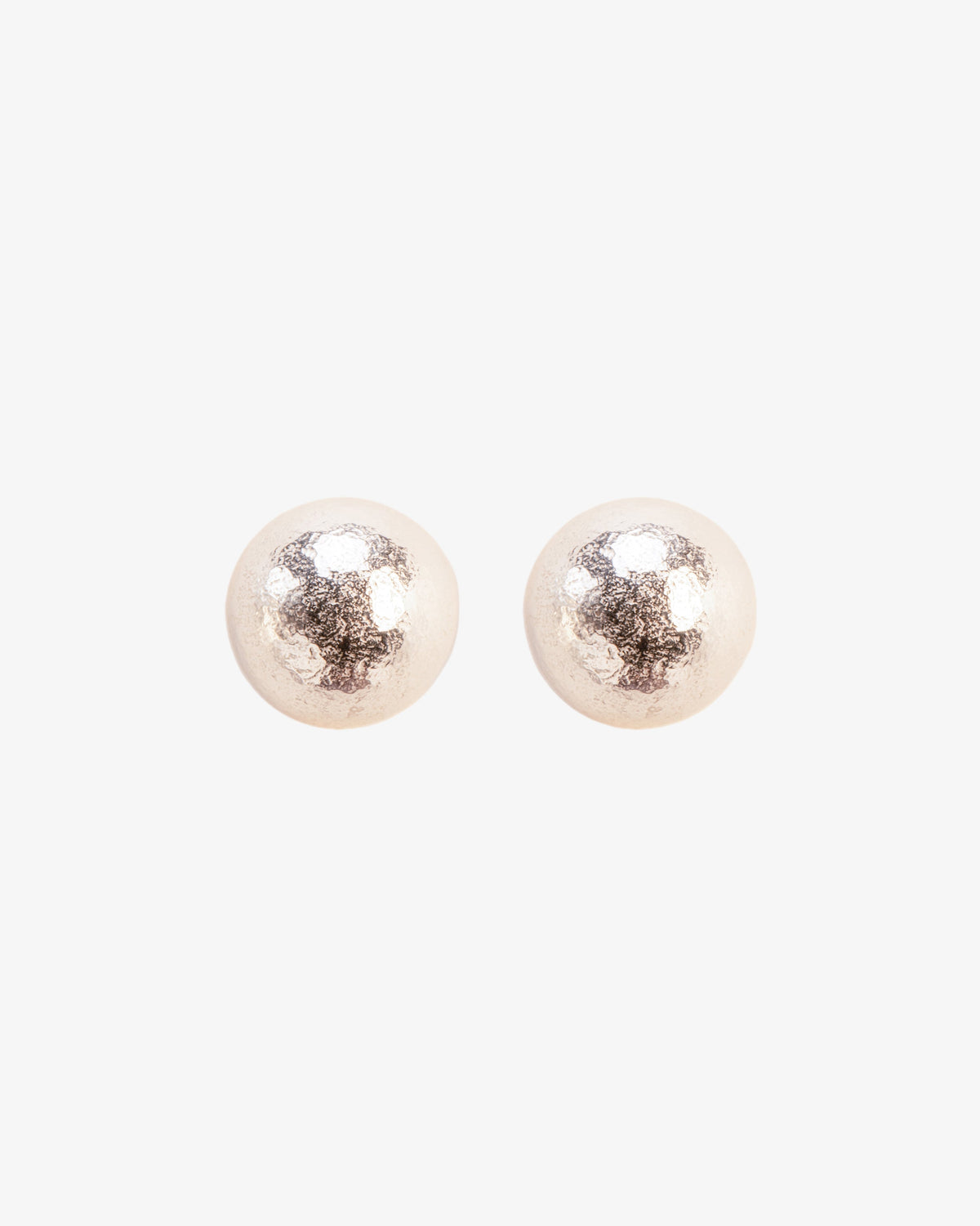 Wouters & Hendrix Hammered Ball Stud Earrings