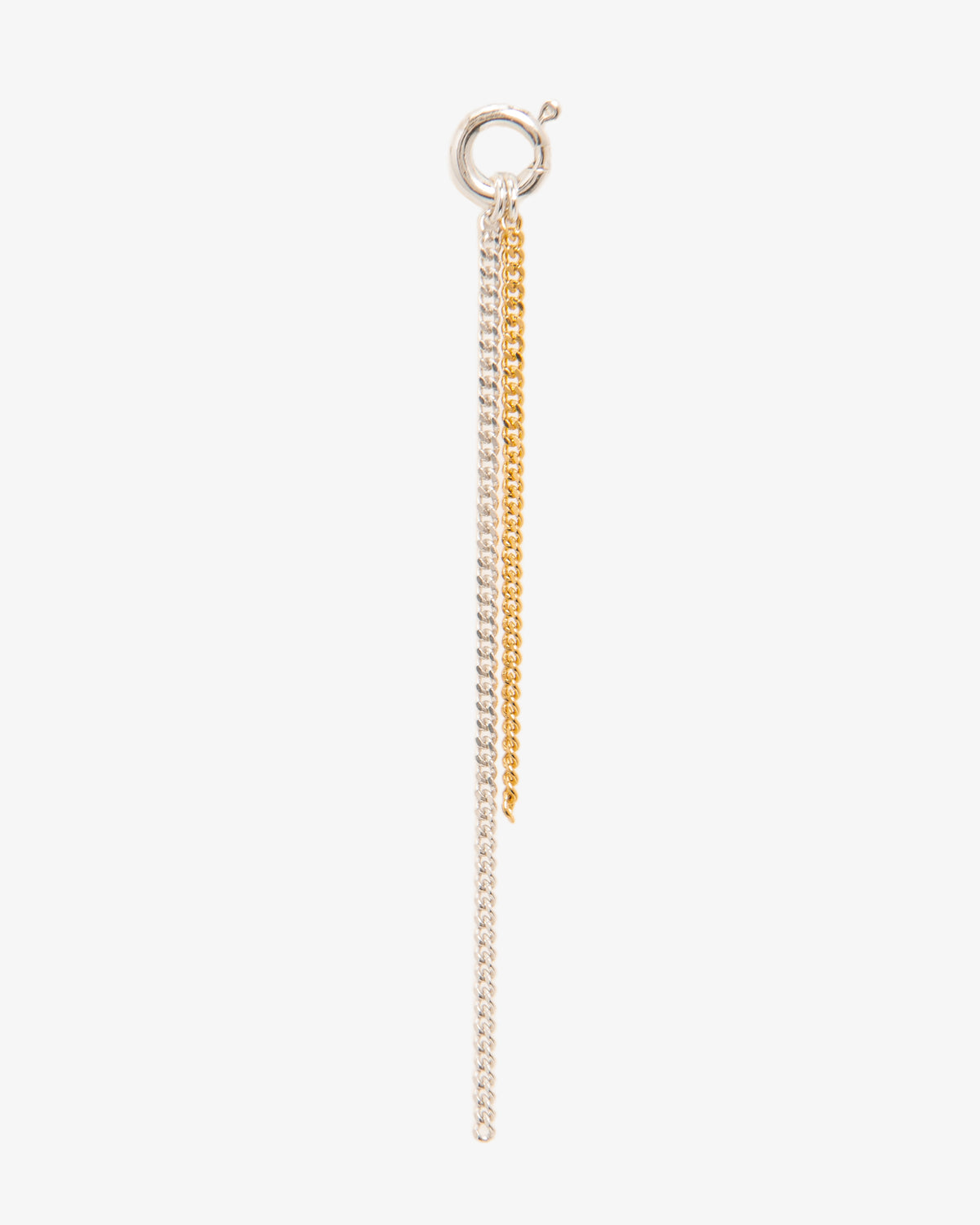 Spring Ring and Chain Single Earring