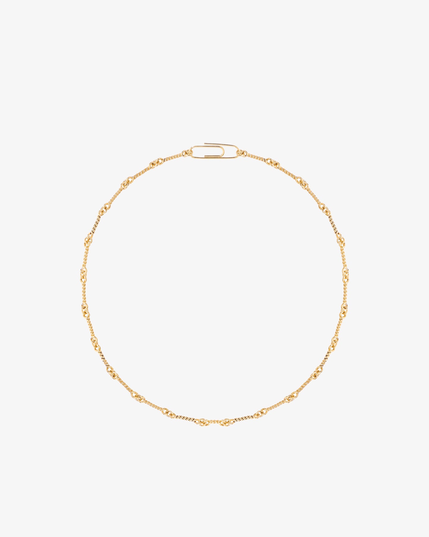 Aurelie Bidermann Twisted Paperclip Necklace