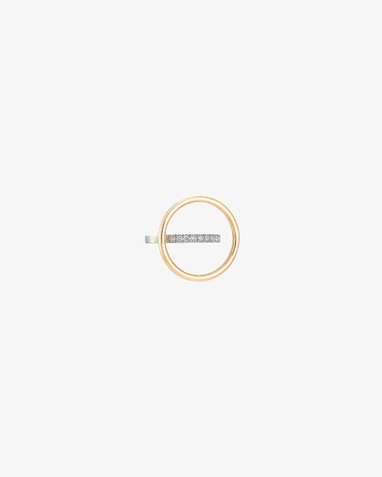 Charlotte Chesnais Fine 18K Gold Saturn Diamond Earrings