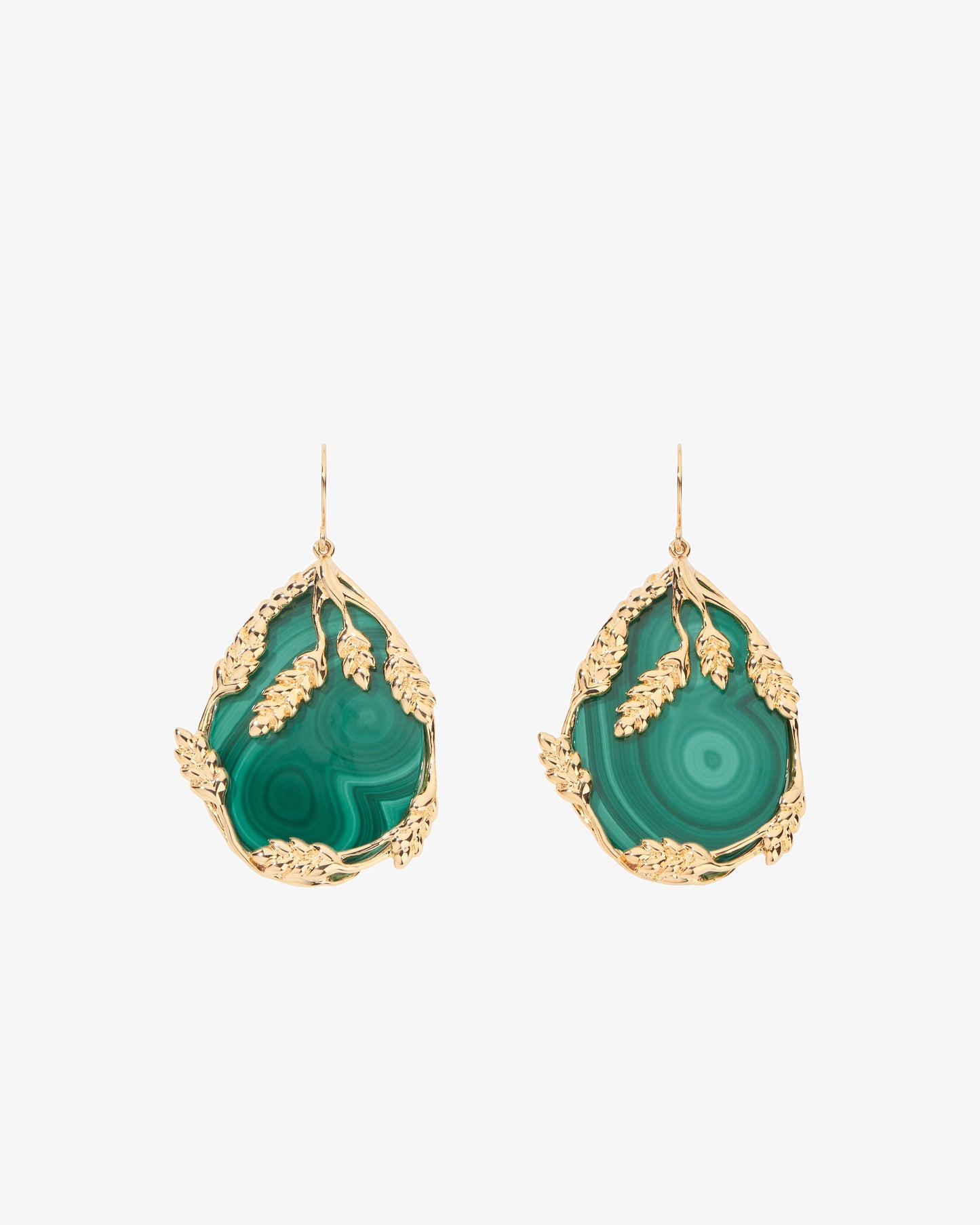 Aurelie Bidermann Malachite Francoise Earrings
