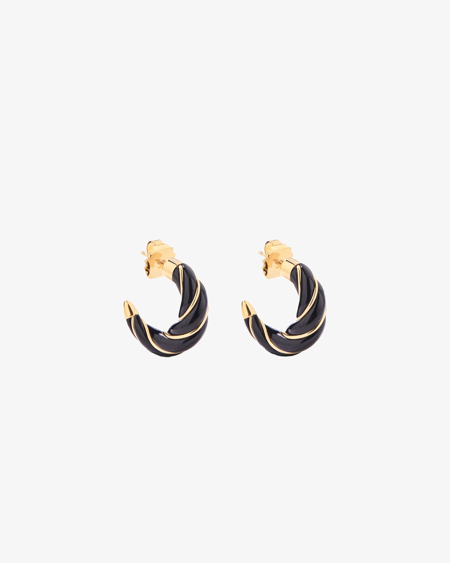 Aurelie Bidermann Black Diana Earrings