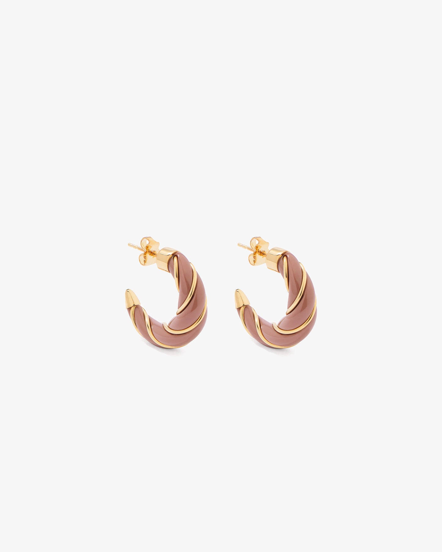 Aurelie Bidermann Maroon Diana Earrings