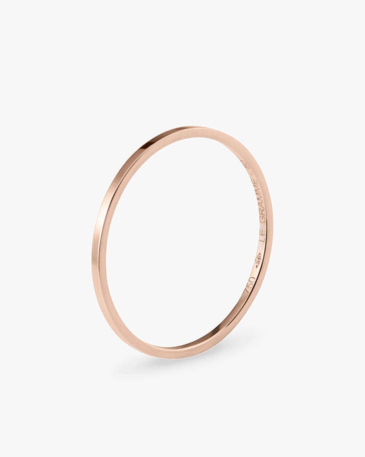 Le gramme 1g polished 18k rose gold ring