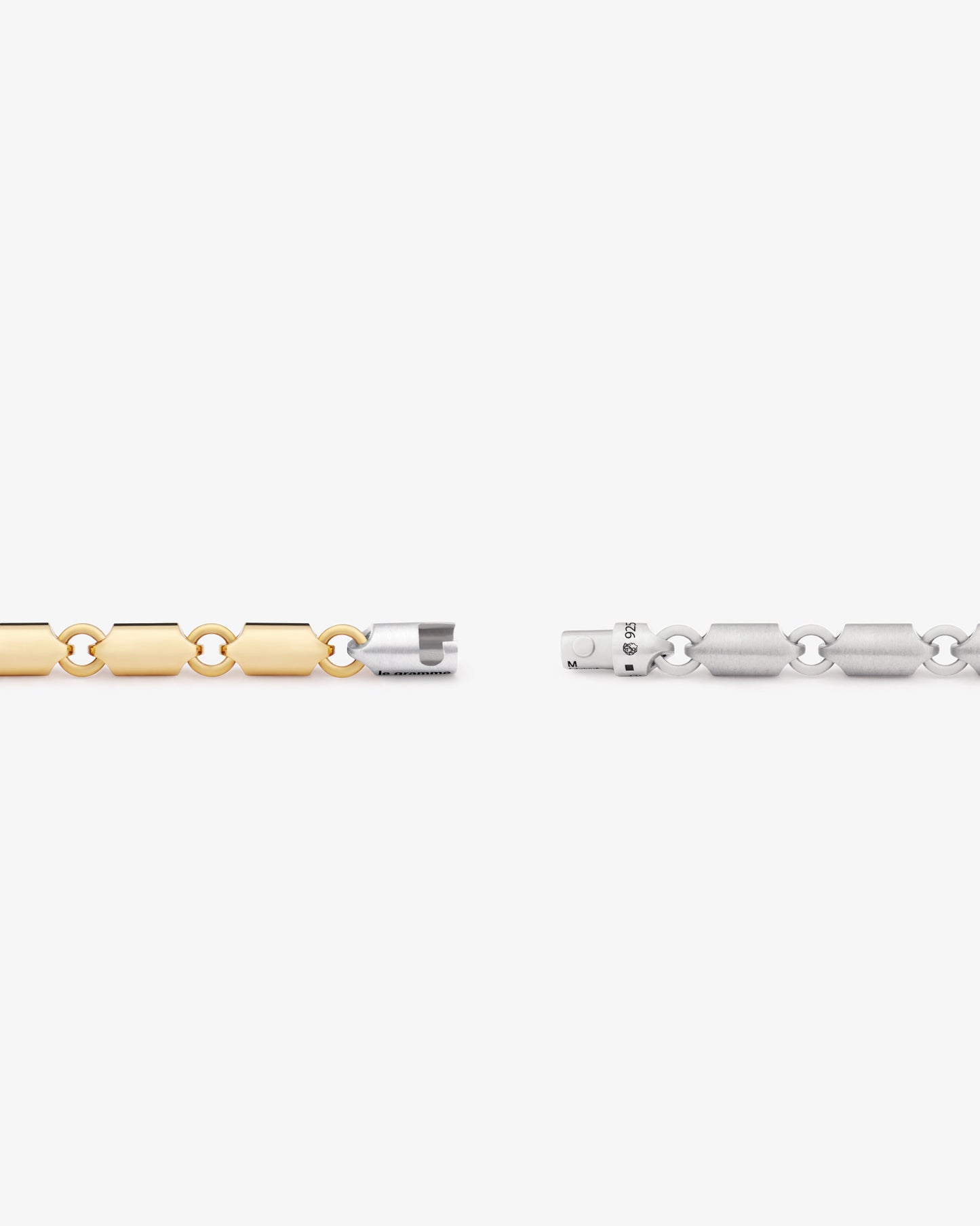Le gramme 27g brushed segment bracelet