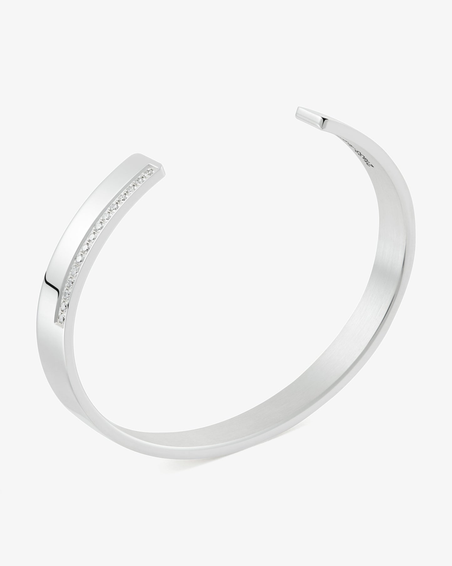 Le gramme 20g polished ribbon diamond bracelet