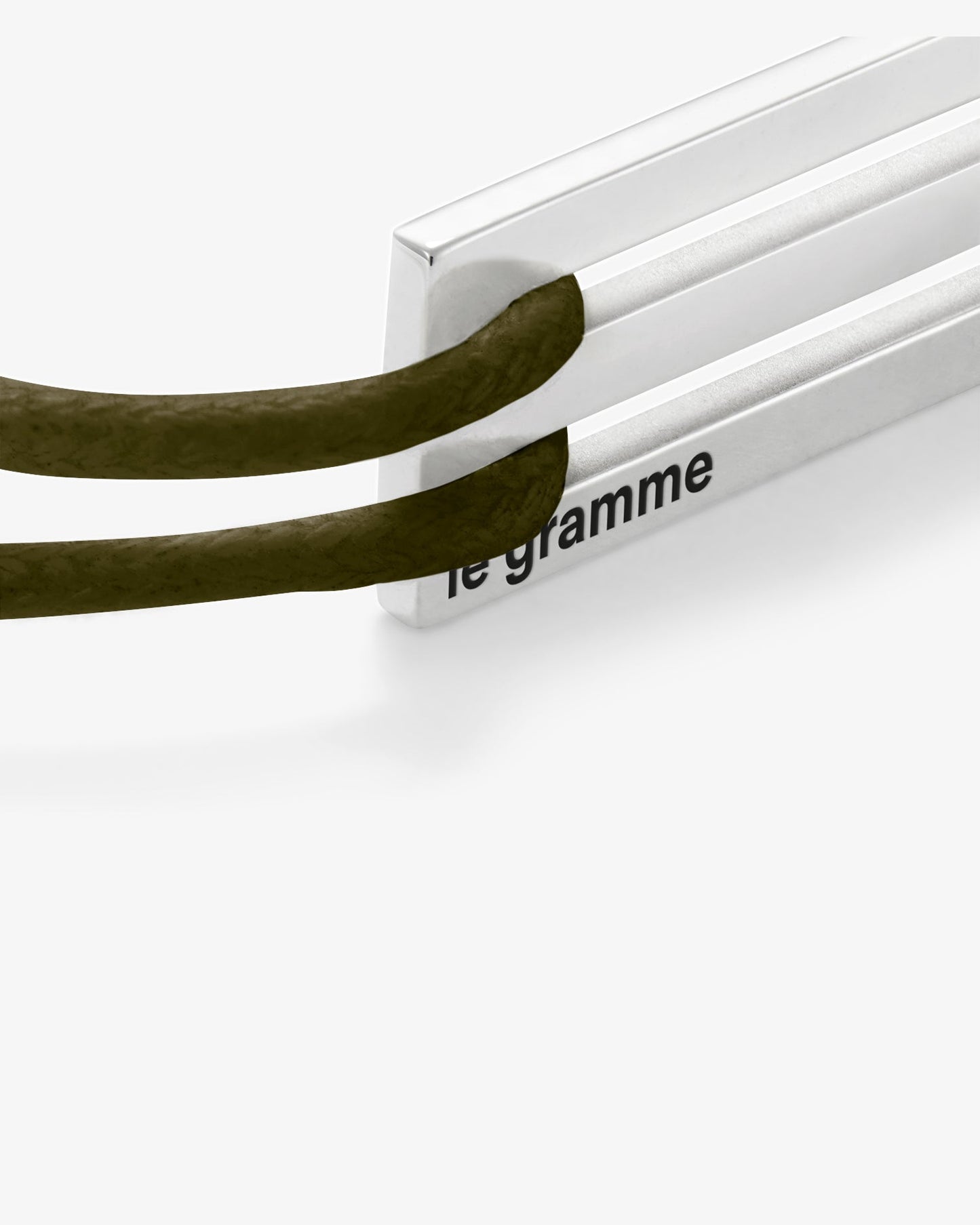 Le gramme 5g khaki cord bracelet
