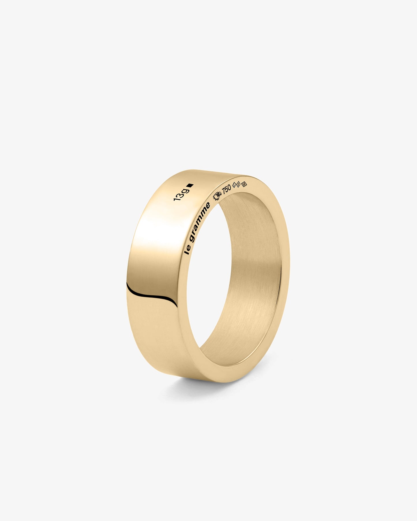 Le gramme 13g polished 18k gold ribbon ring