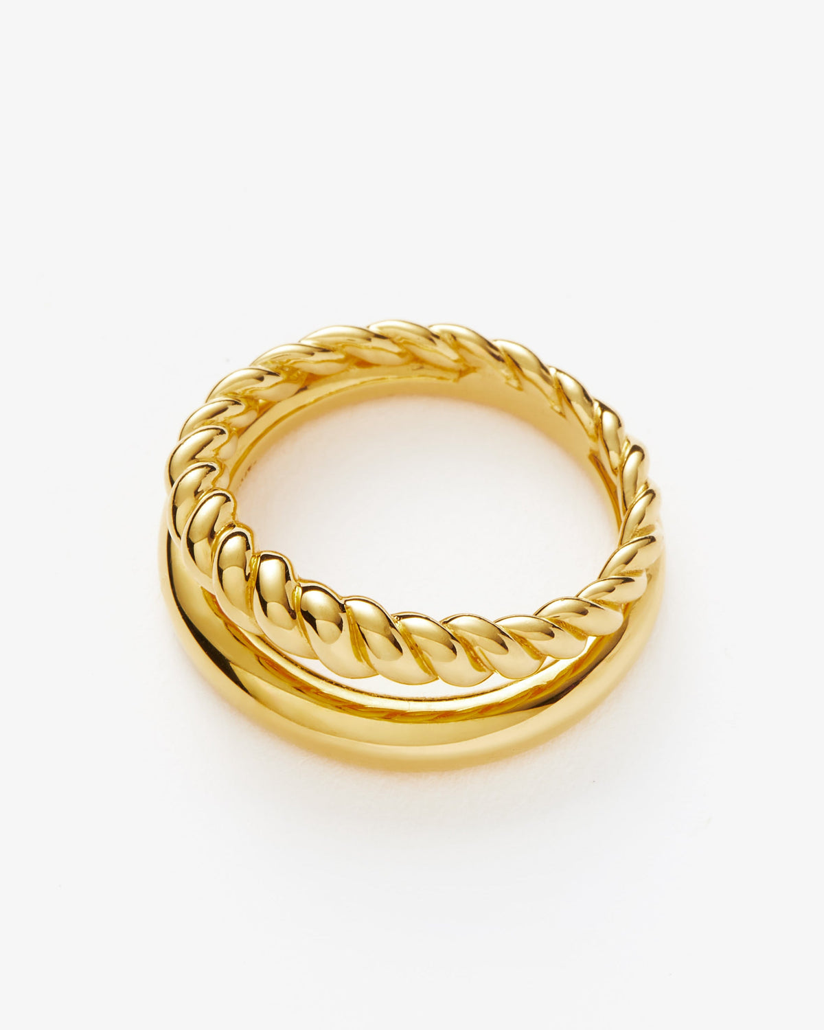 Missoma Radial Ring in gold vermeil, view 3