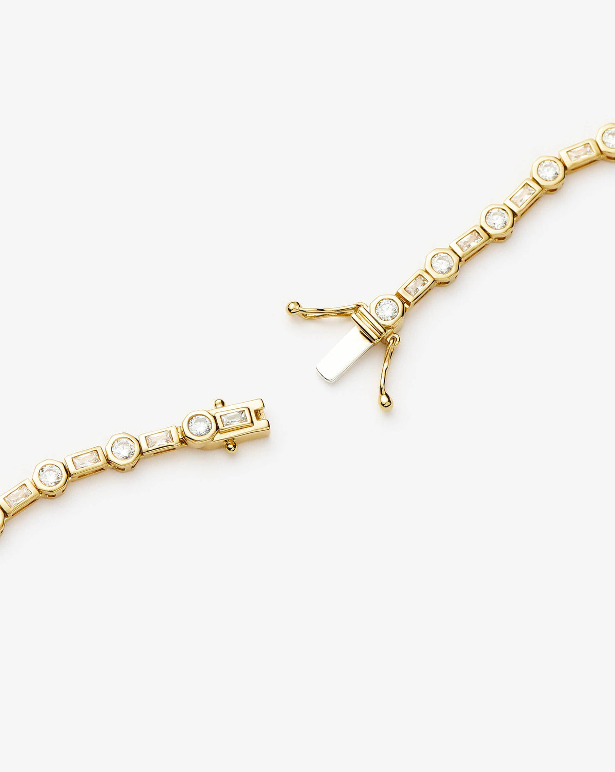 Missoma Lucy Williams Tennis Necklace in gold-plated brass, view 4