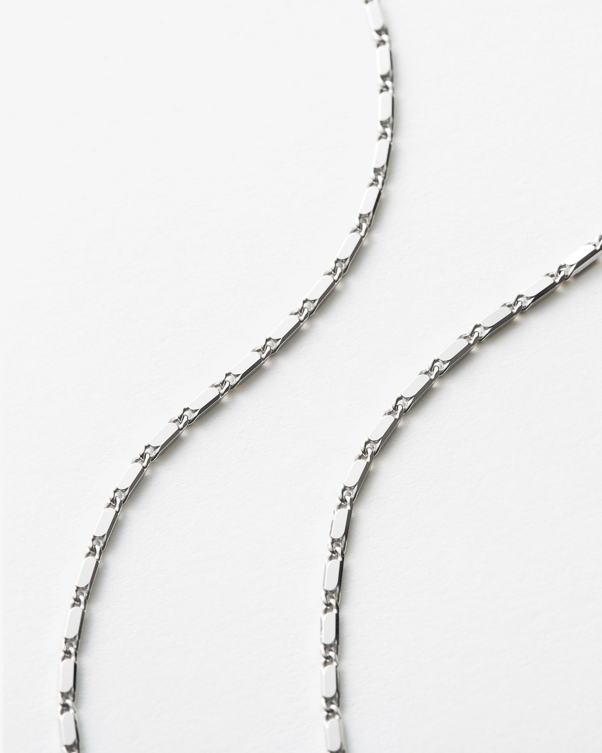 Missoma Lucy Williams Horizon Link Chain Necklace in sterling silver, view 3