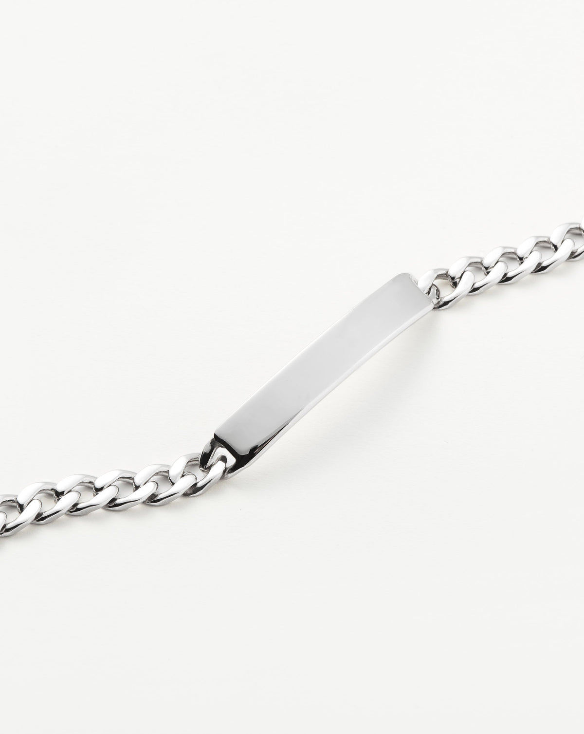 Missoma Engravable ID Chain Bracelet in sterling silver, view 3