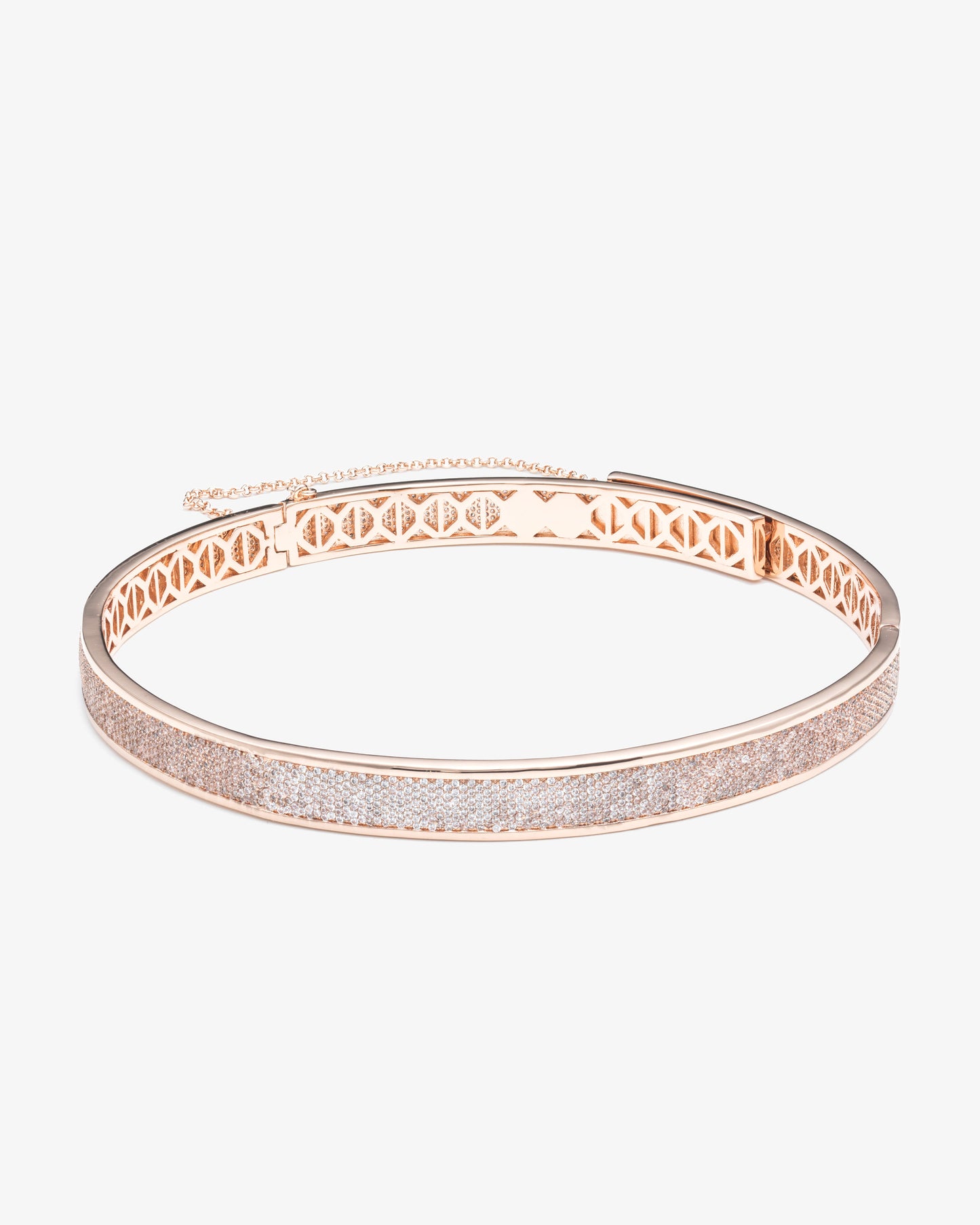 Eddie Borgo 12k Rose Gold Pavé Safety Chain Choker