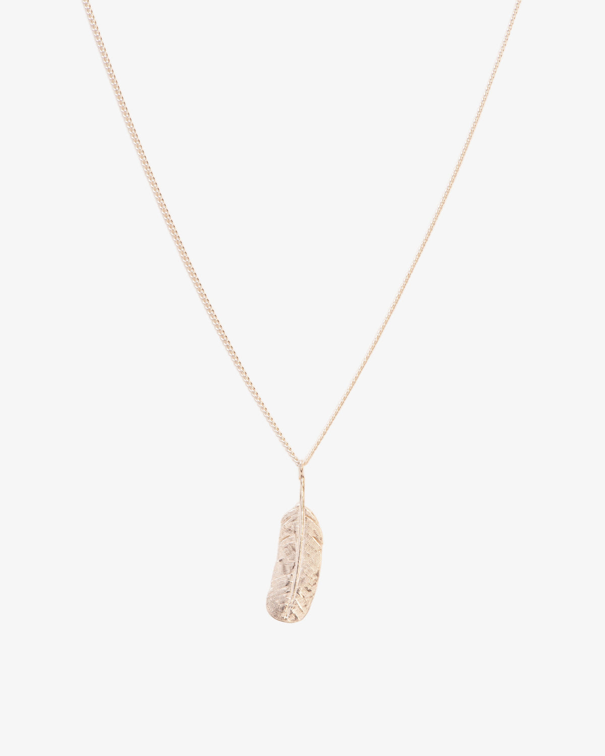 Wouters & Hendrix Feather Pendant Necklace, side view