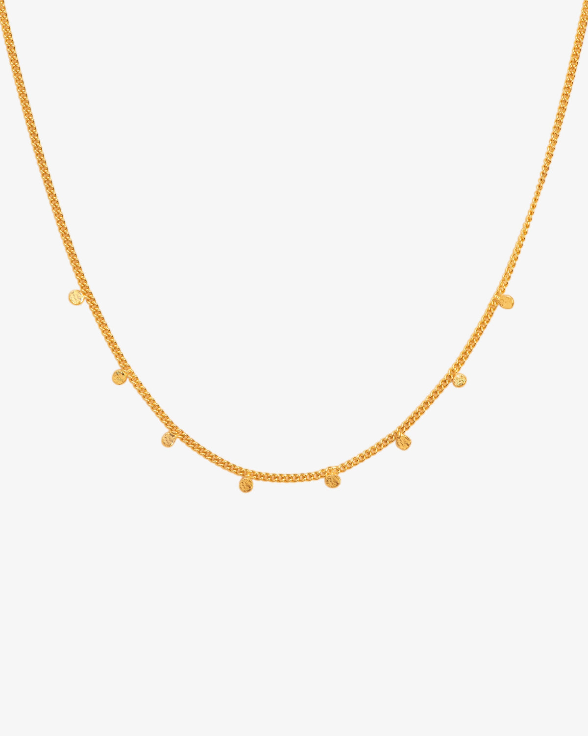 Wouters & Hendrix Hammered Charm Necklace