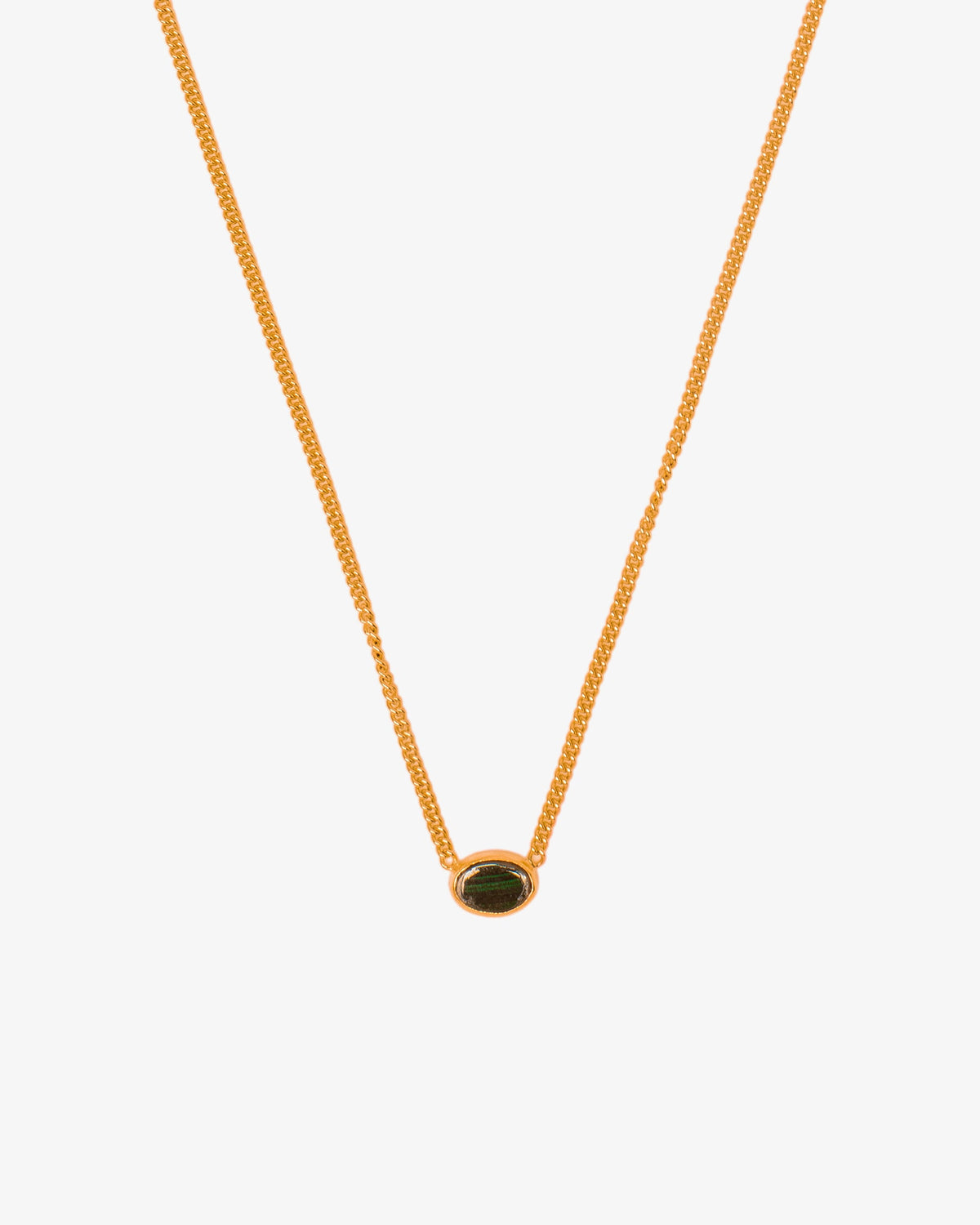 Wouters & Hendrix Malachite Necklace, side view