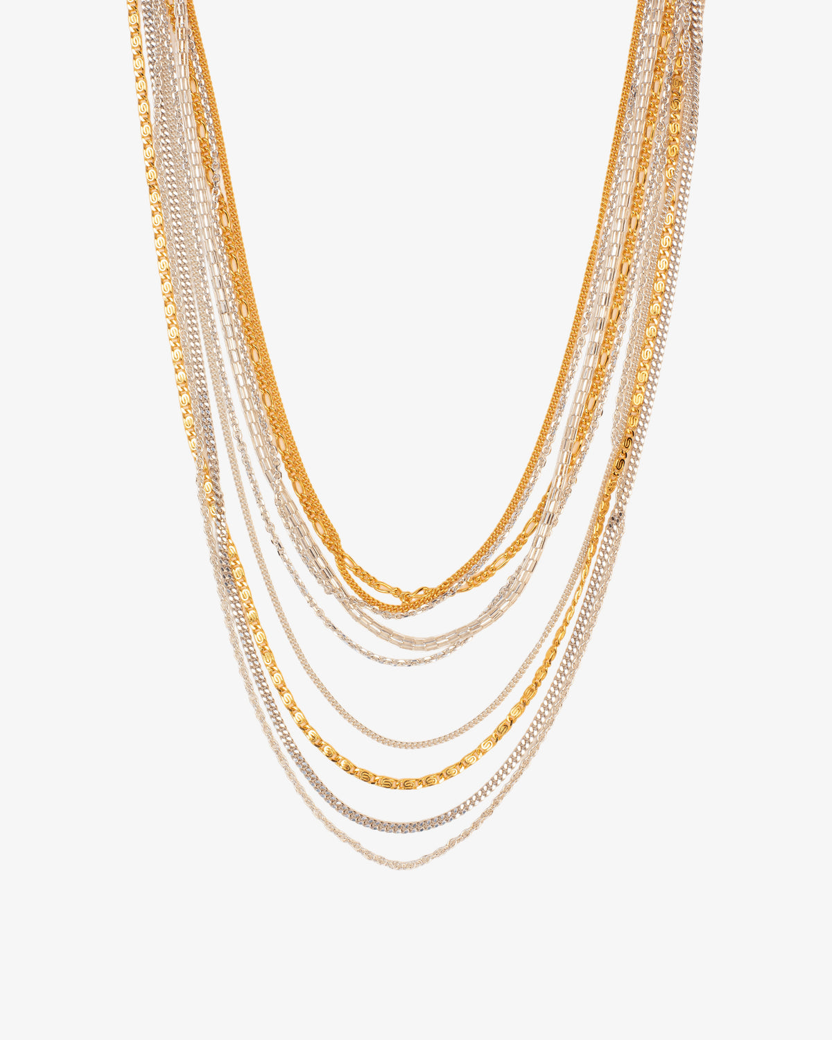Wouters & Hendrix Mixed Chain Layered Necklace
