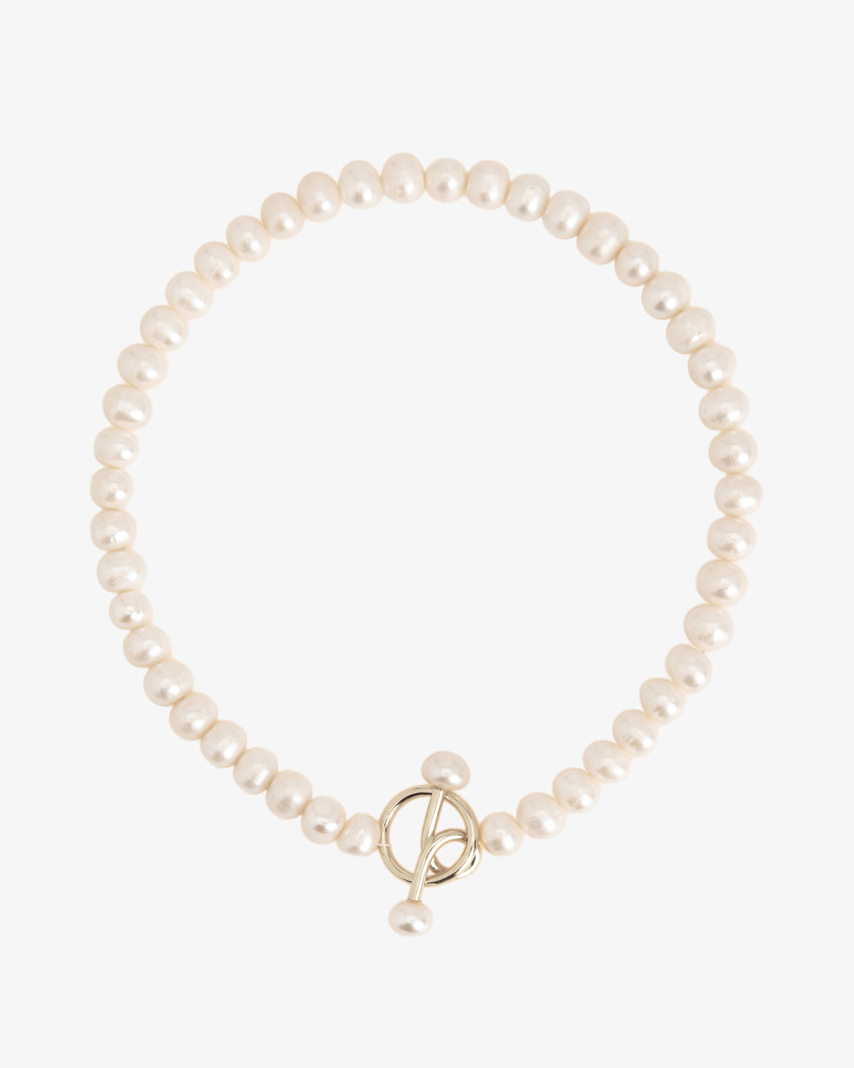 Statement Freshwater Pearl and T-Bar Necklace