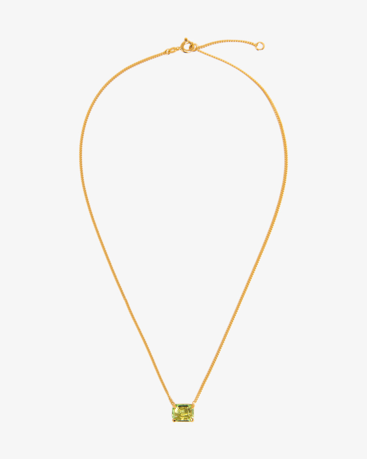 Peridot Crystal Necklace