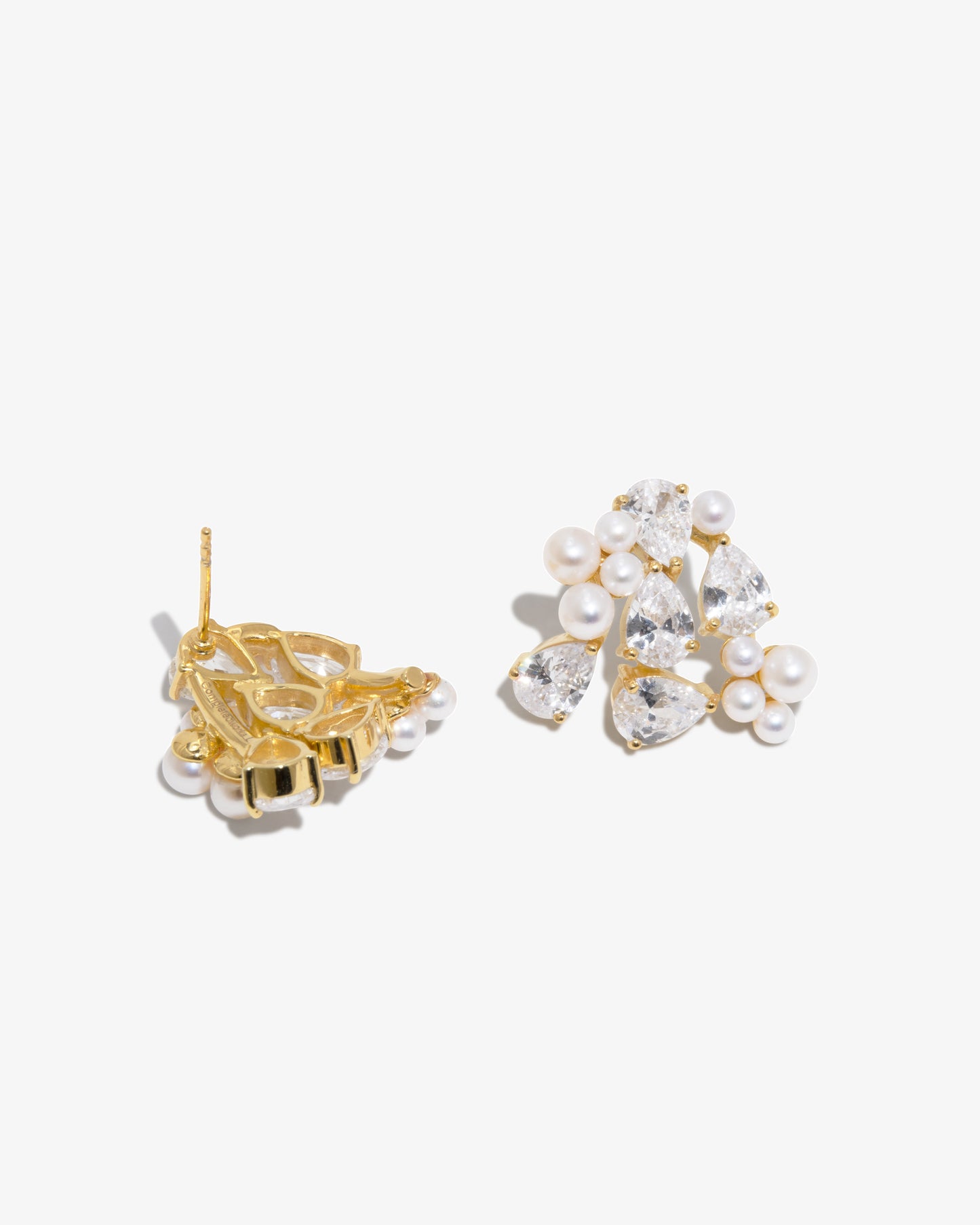 Completed Works – Pearls And Crystals Earrings