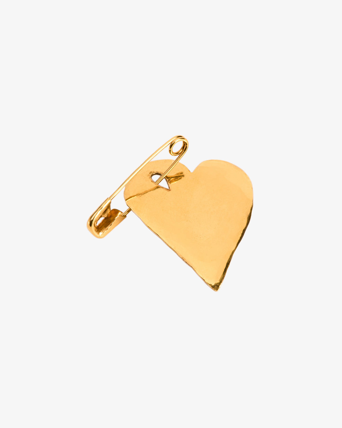 Wouters & Hendrix Hammered Heart-Shaped Brooch
