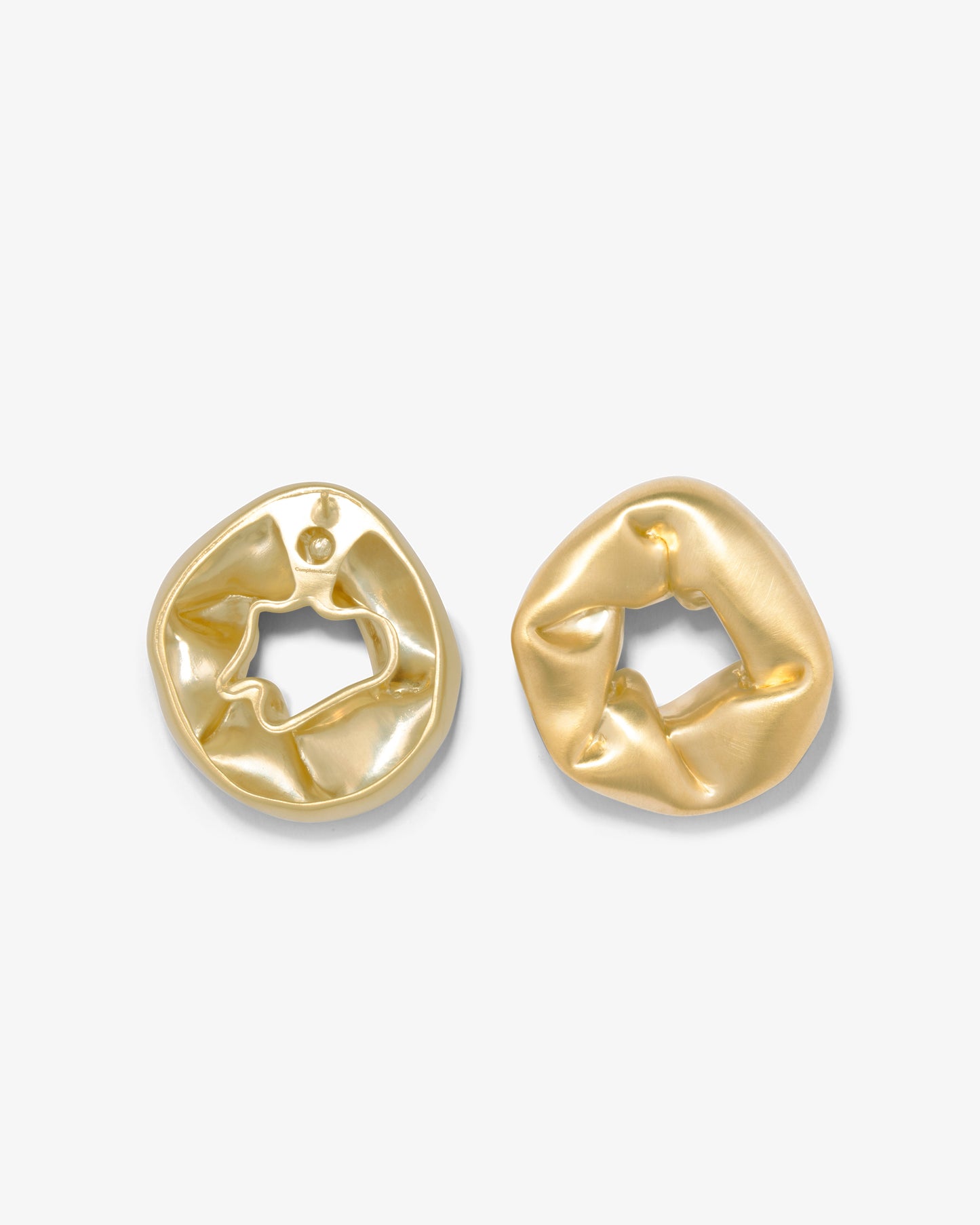 Completed Works – Oversized Scrunch Earrings