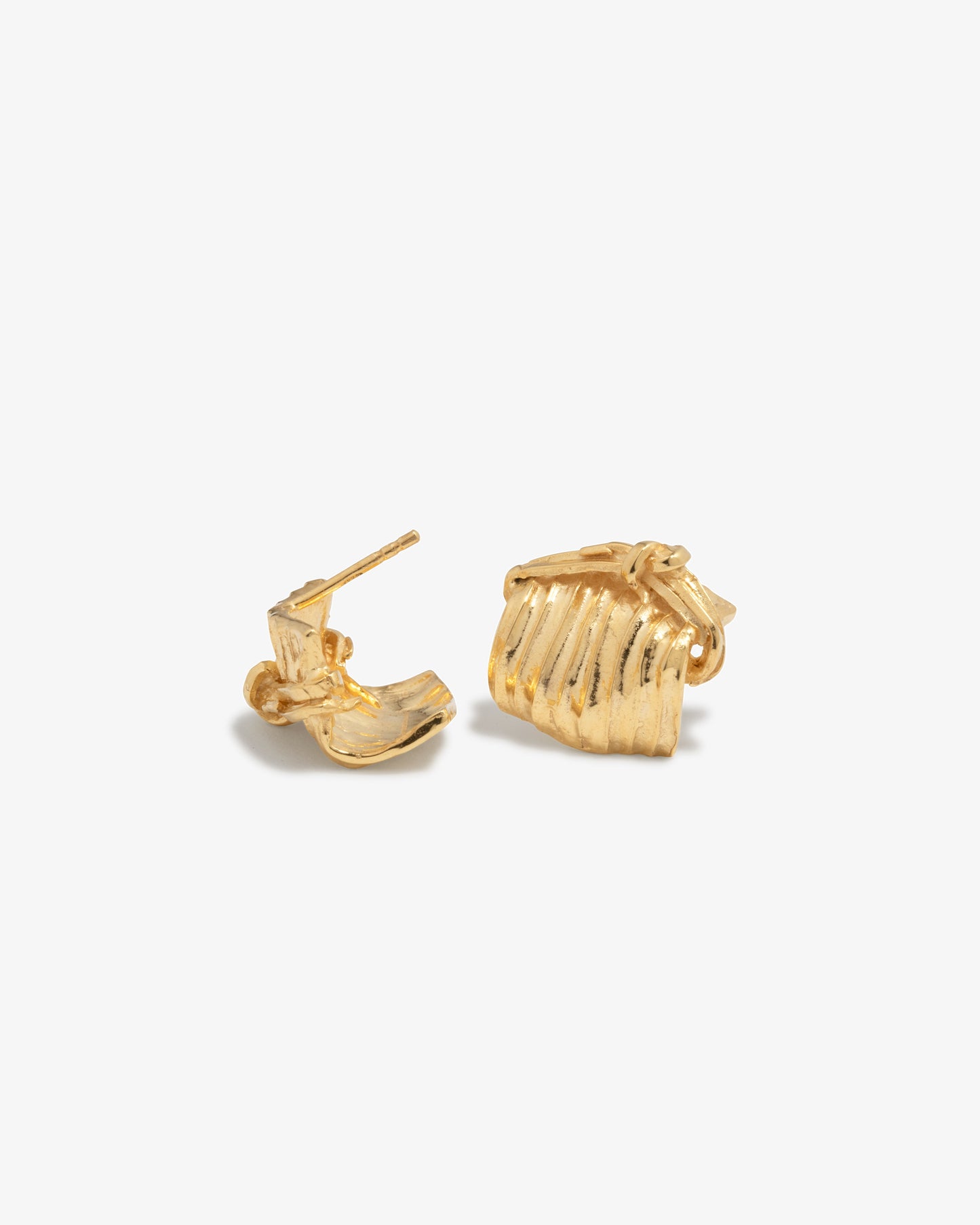 Completed Works – Knot Detail Textured Earrings