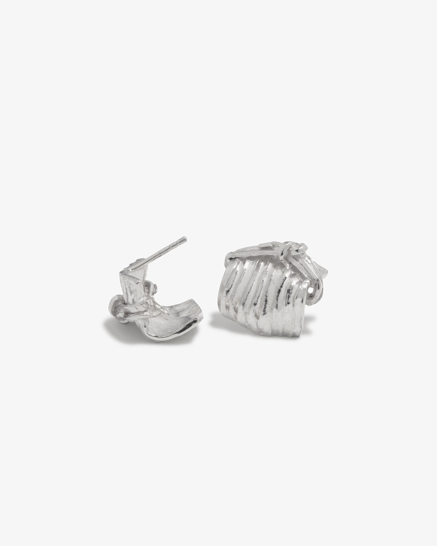 Completed Works – Knot Detail Textured Earrings