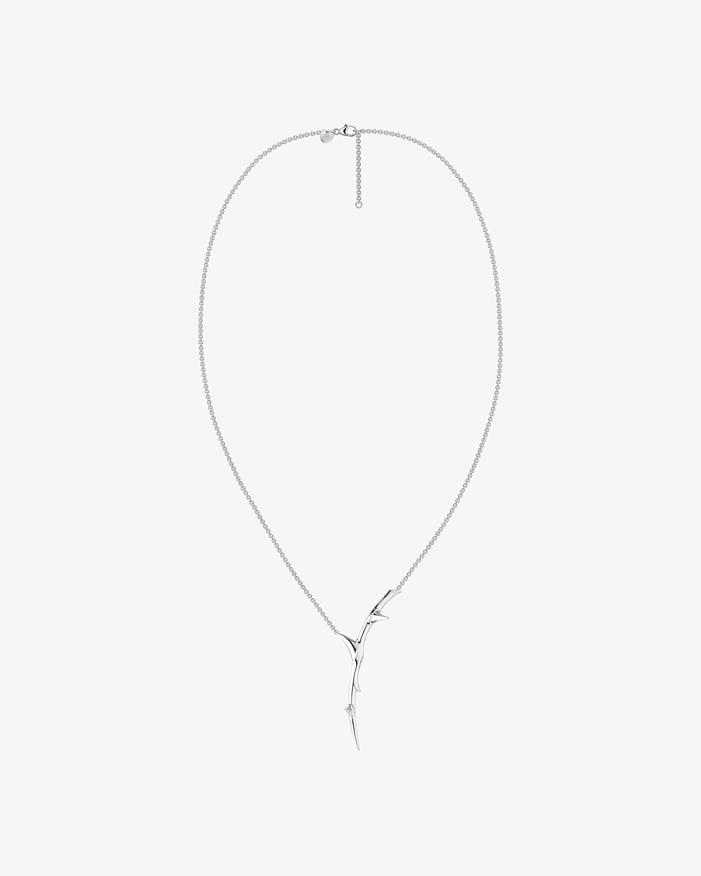 Rose Thorn Single Drop Pendant