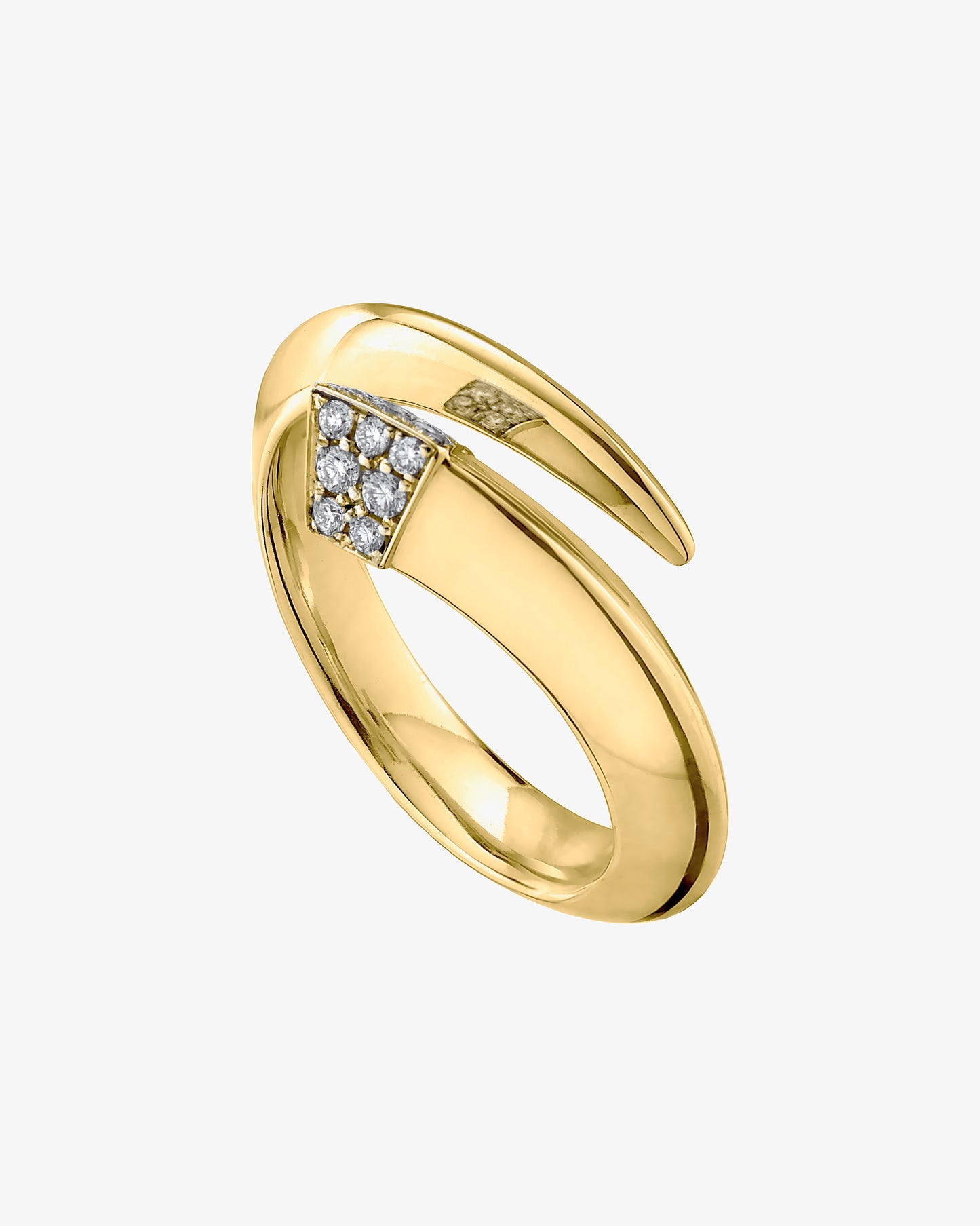 Sabre Diamond Pave Ring