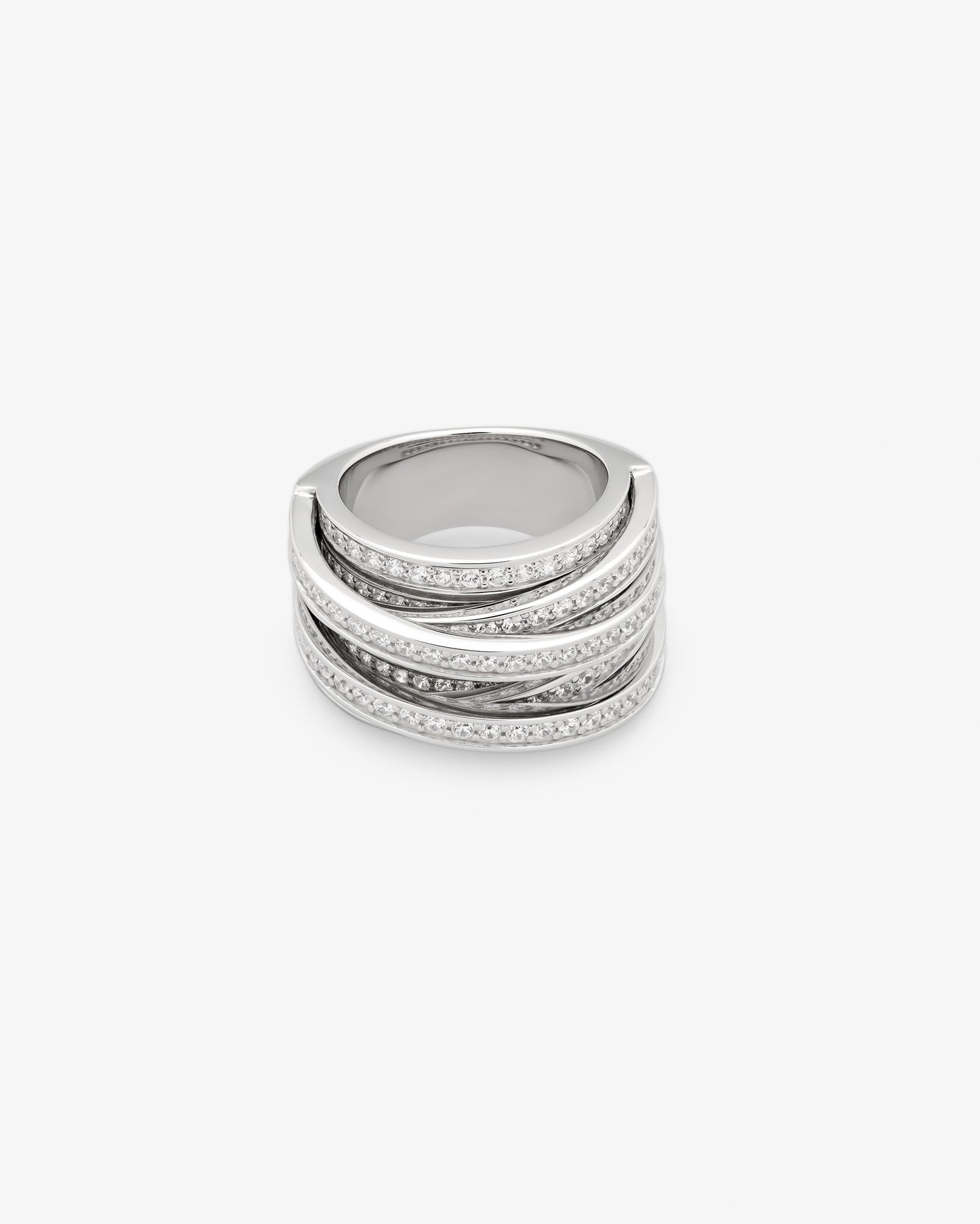 Tom Wood Orb Ring Clear White