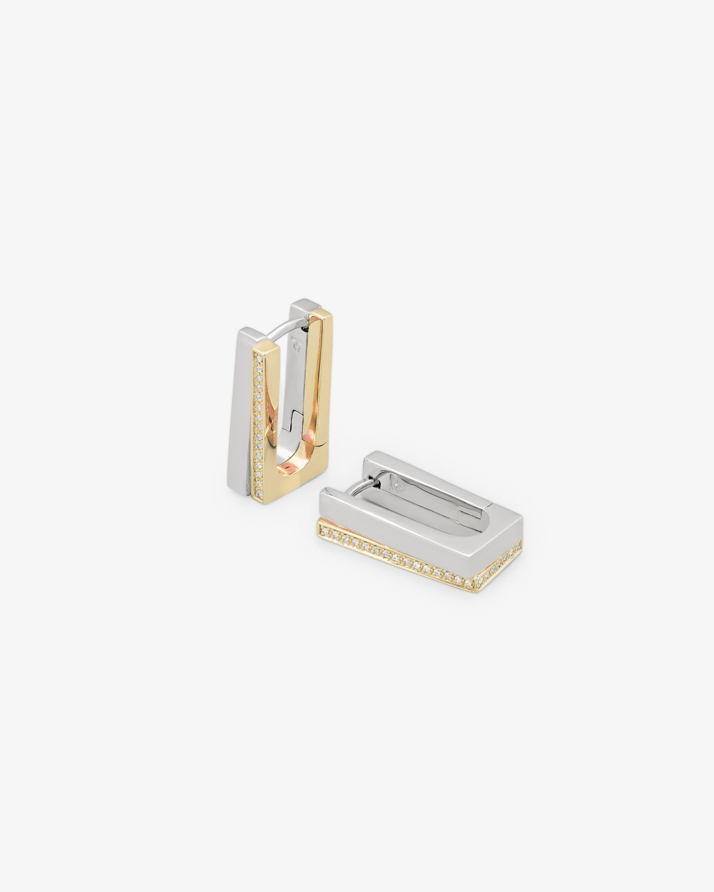 Tom Wood Step Hoops Duo CZ