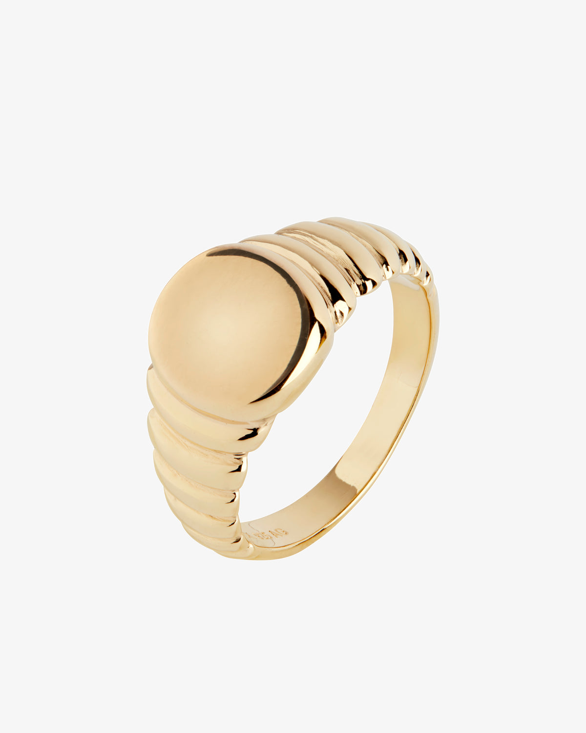 Maria Black Wave Ring in gold-plated sterling silver
