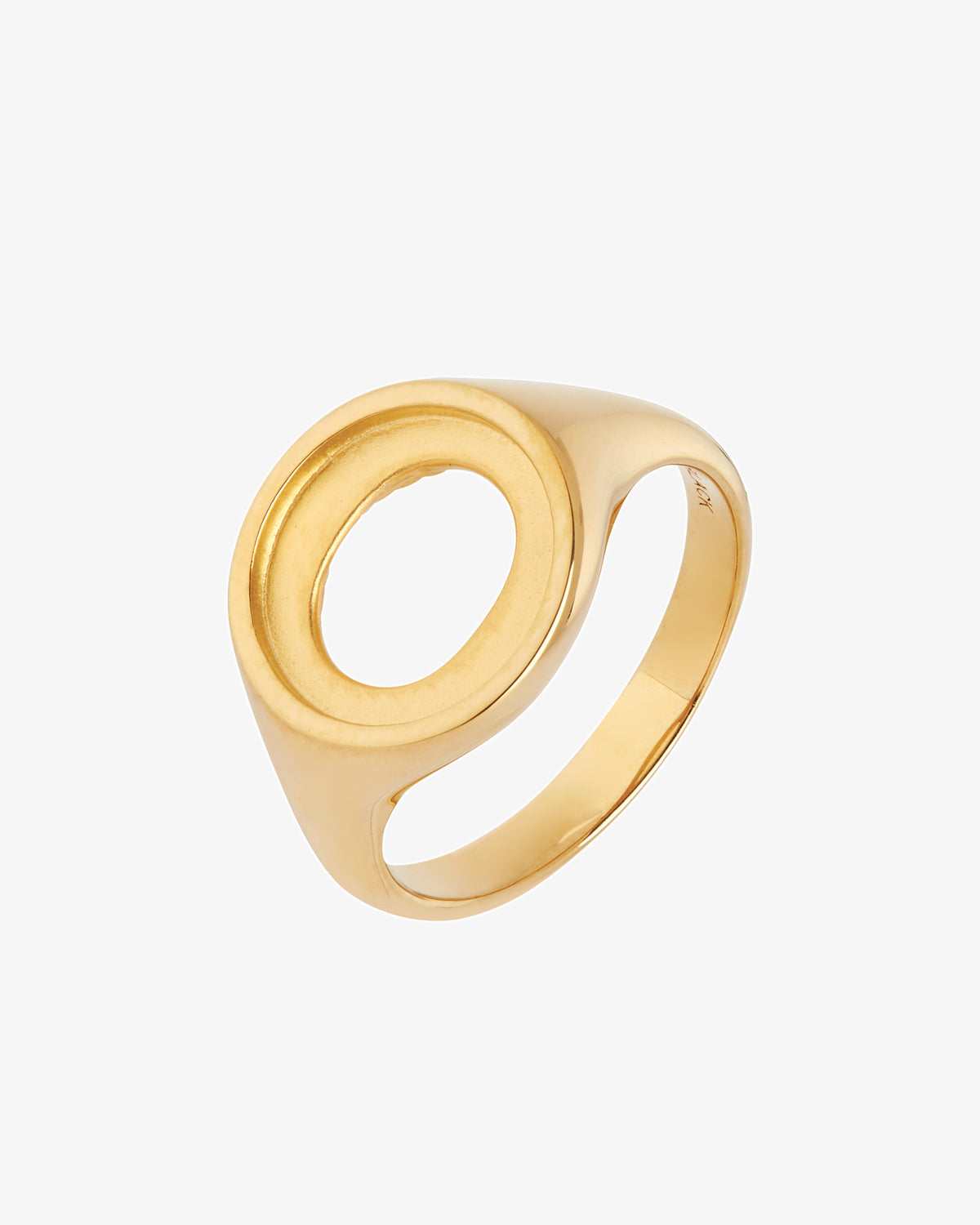 Maria Black Karlie Ring in gold-plated sterling silver, side view