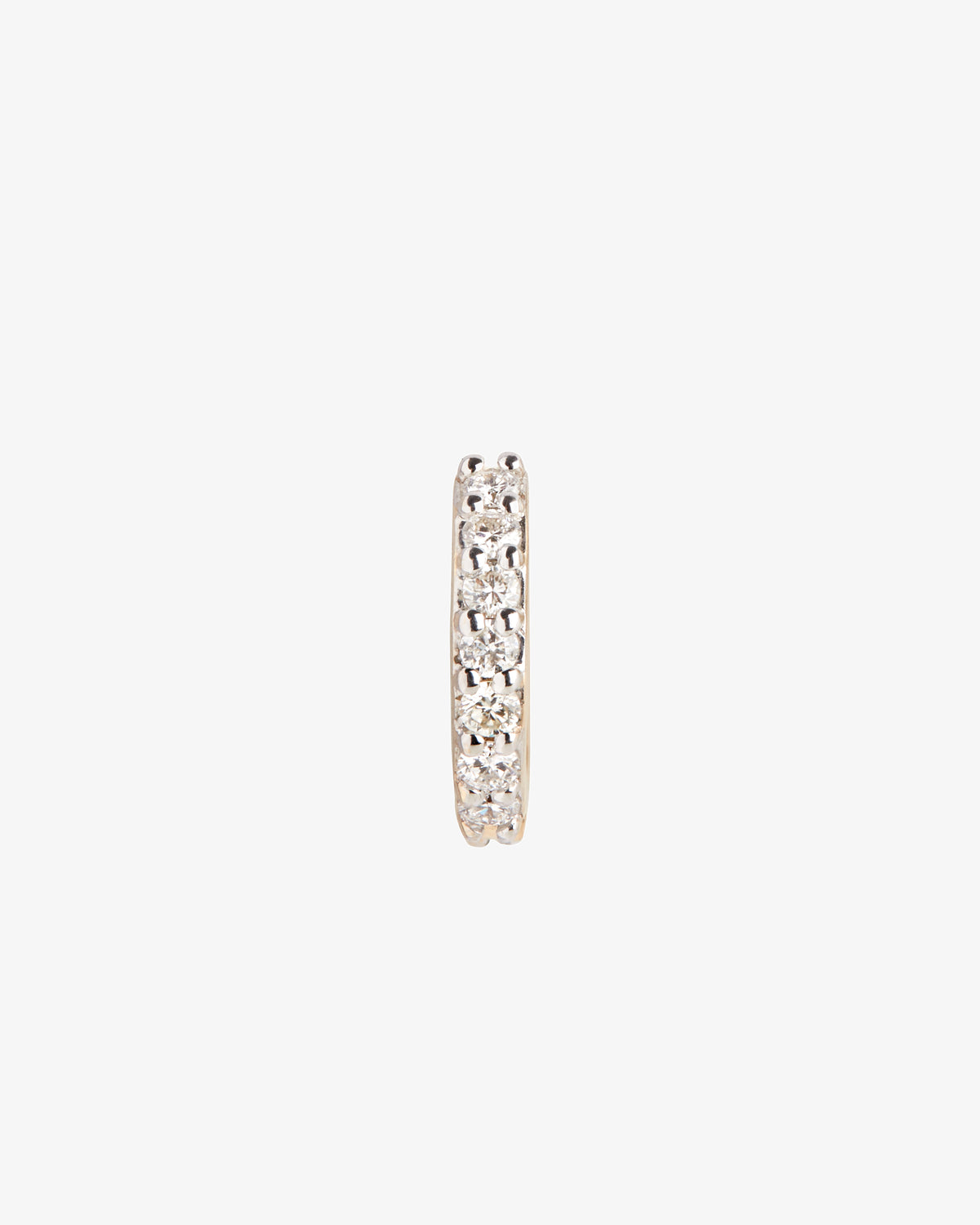 Maria Black Fine 14K Gold Madame Lab Grown Diamond Huggie Single Earring, front view