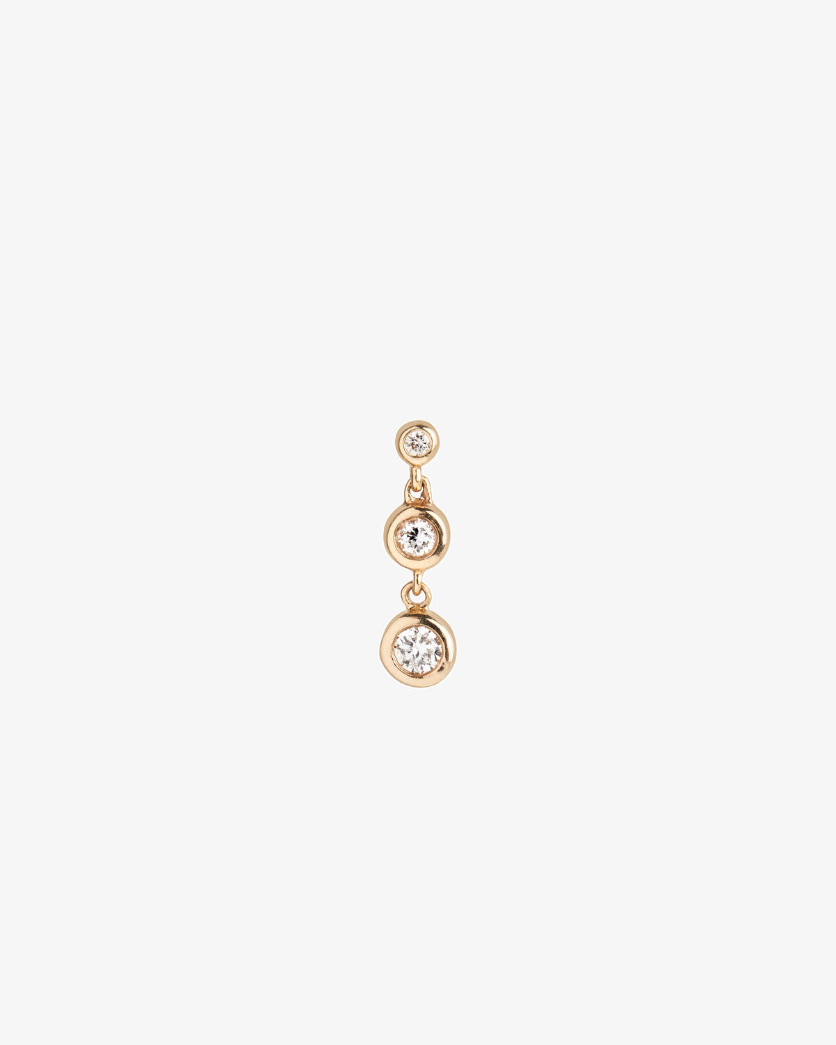 Maria Black Fine 14K Gold Chandelier Lab Grown Diamond Labret Single Earring