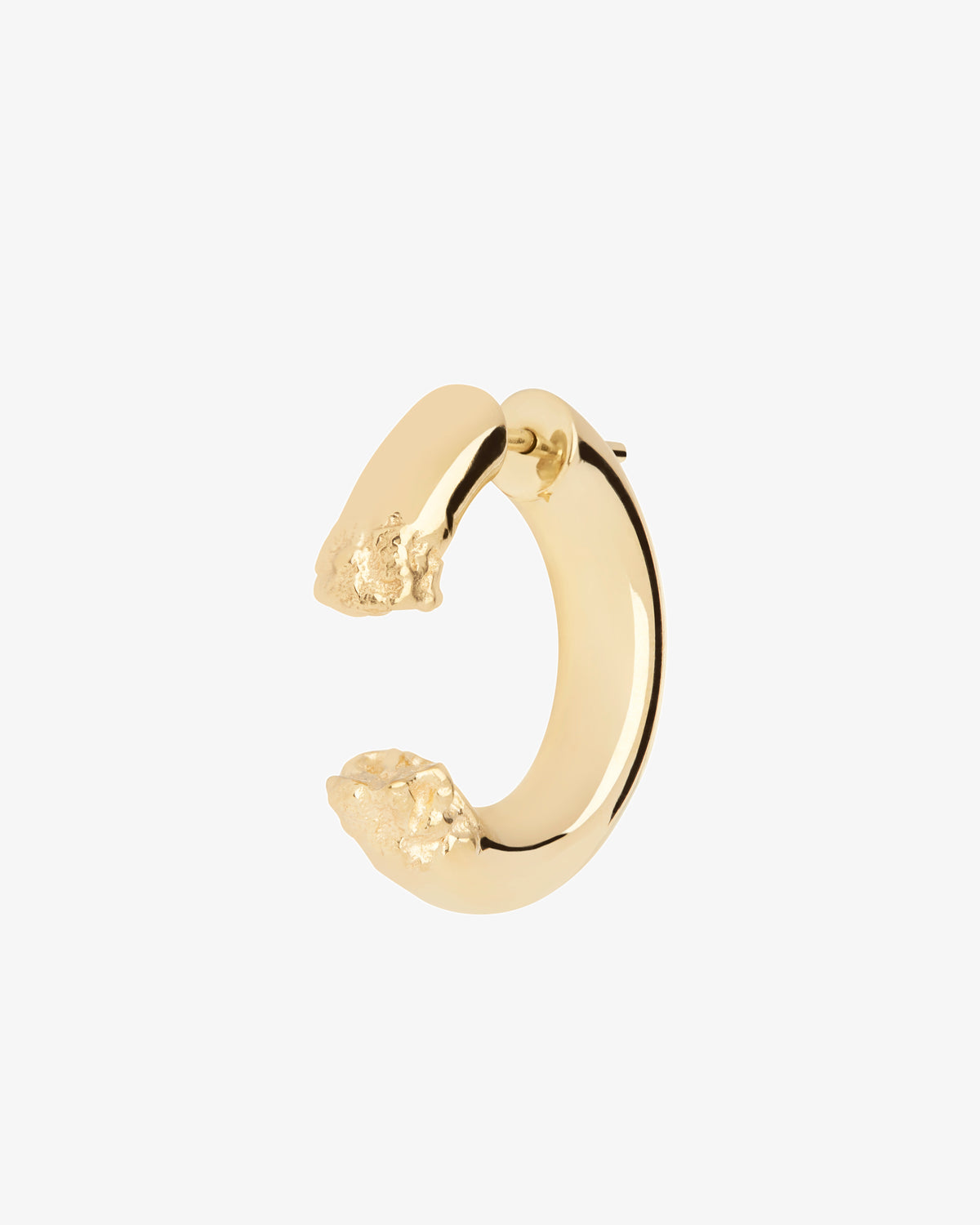 Maria Black Terra 24 Single Earring in gold-plated sterling silver, side view