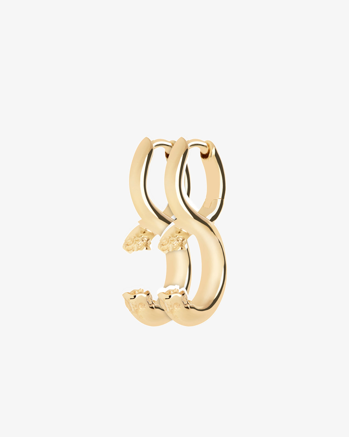 Maria Black Tula Single Earring in gold-plated sterling silver, pair view