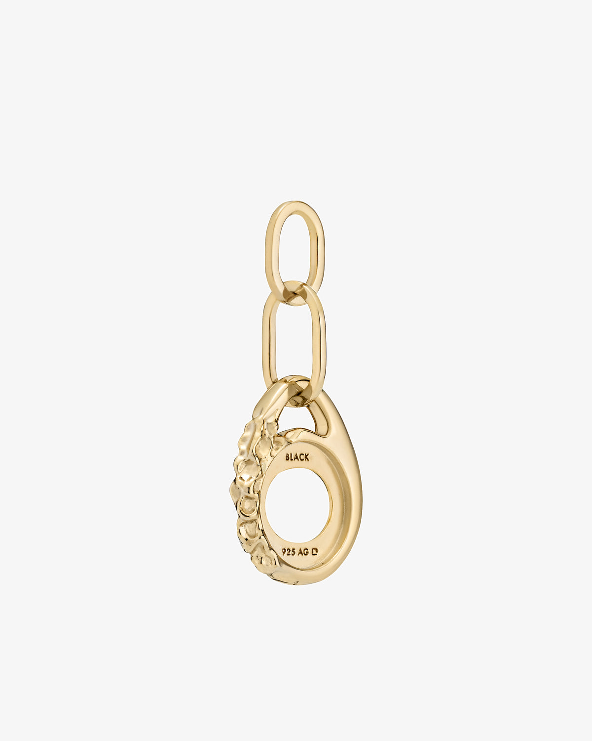 Maria Black June Charm in gold-plated sterling silver, angled view