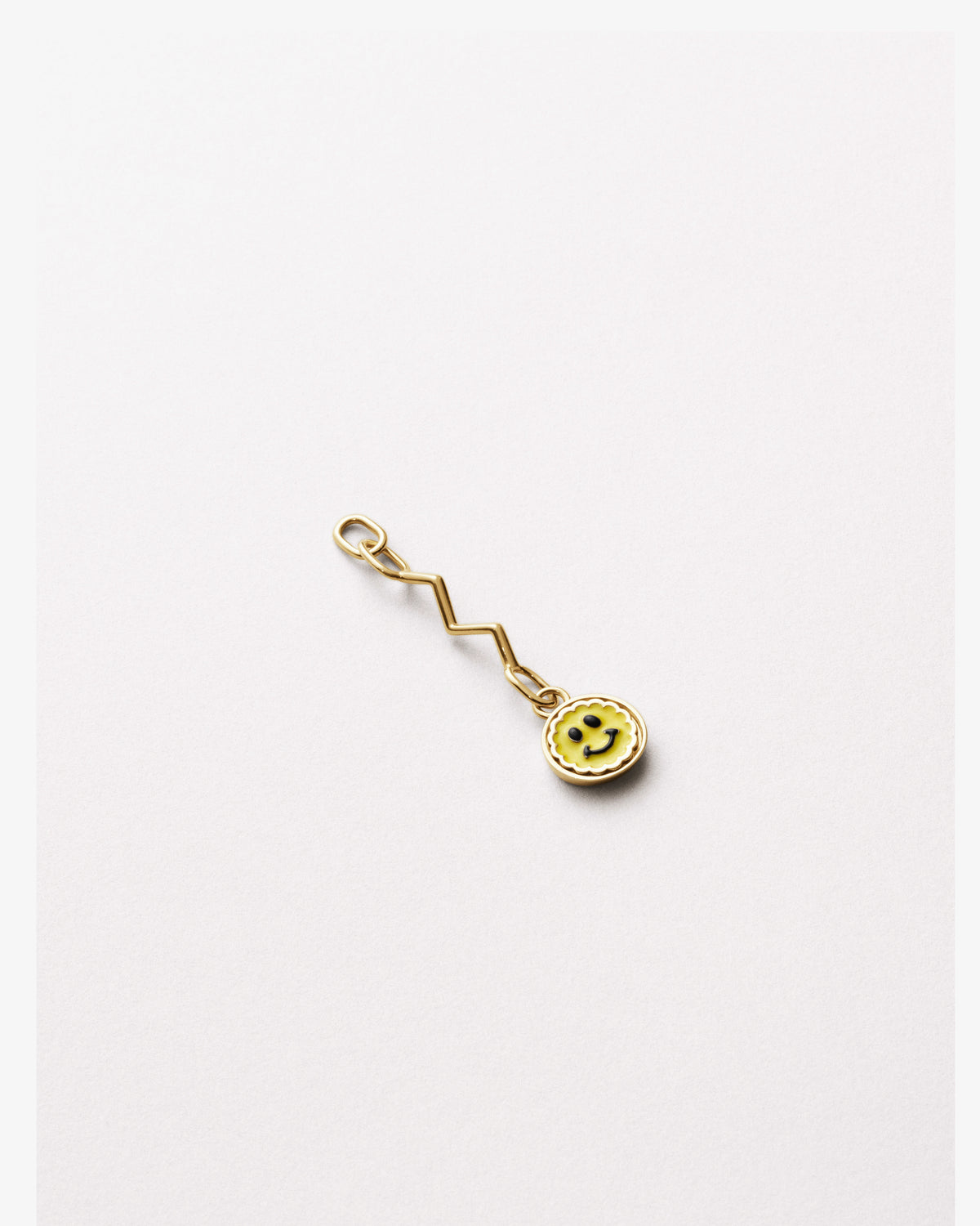 Maria Black Linda Charm in gold-plated sterling silver, top view