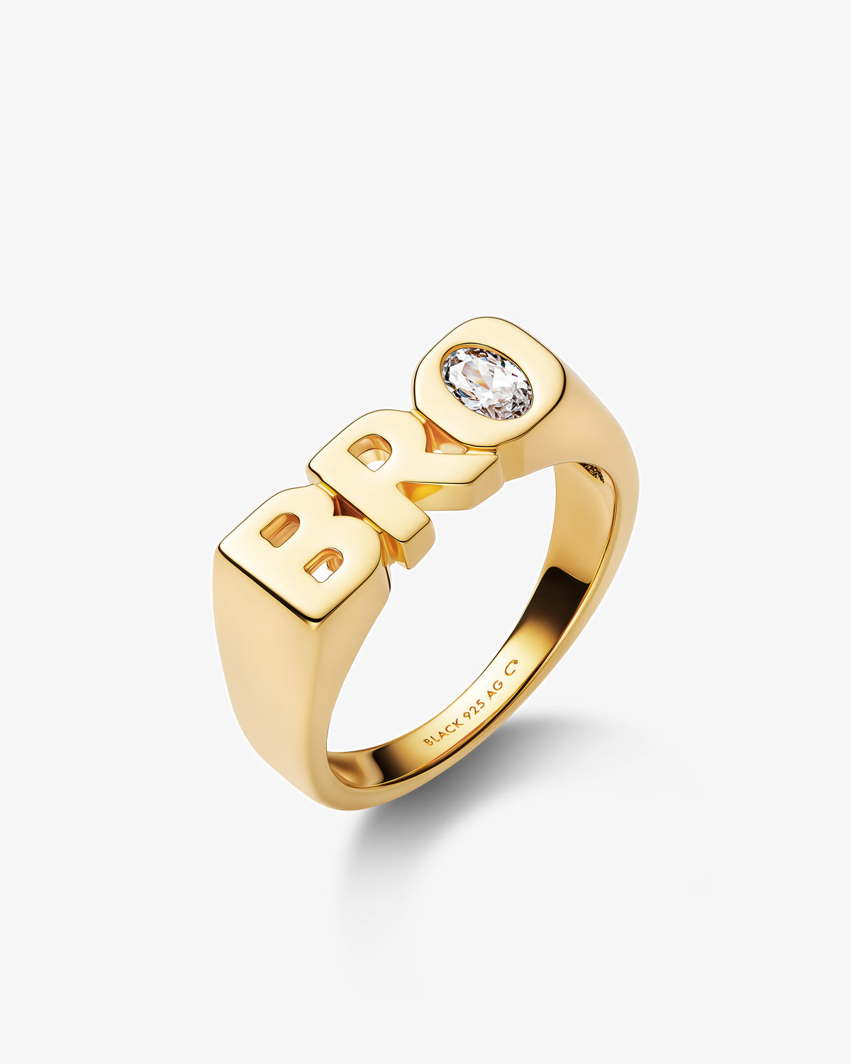 Maria Black Bro Royal Ring in gold-plated sterling silver