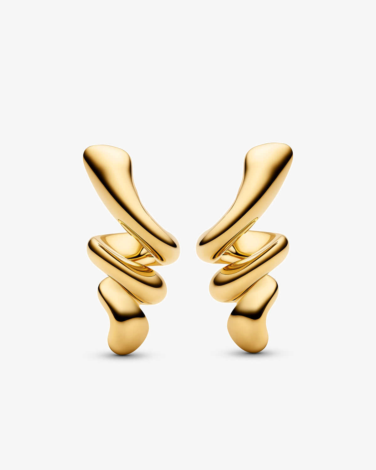 Maria Black Coil Small Earrings in gold-plated sterling silver